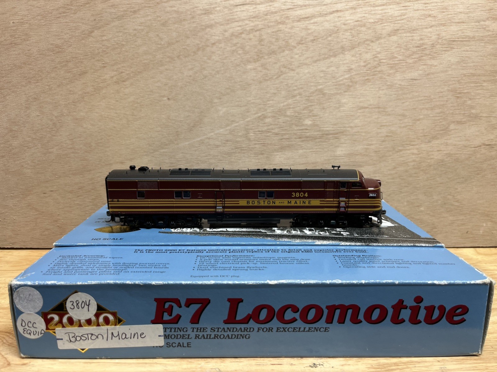 Proto 2000 HO 21056 Boston & Maine E7 #3804 DCC/NO SOUND (A Unit)