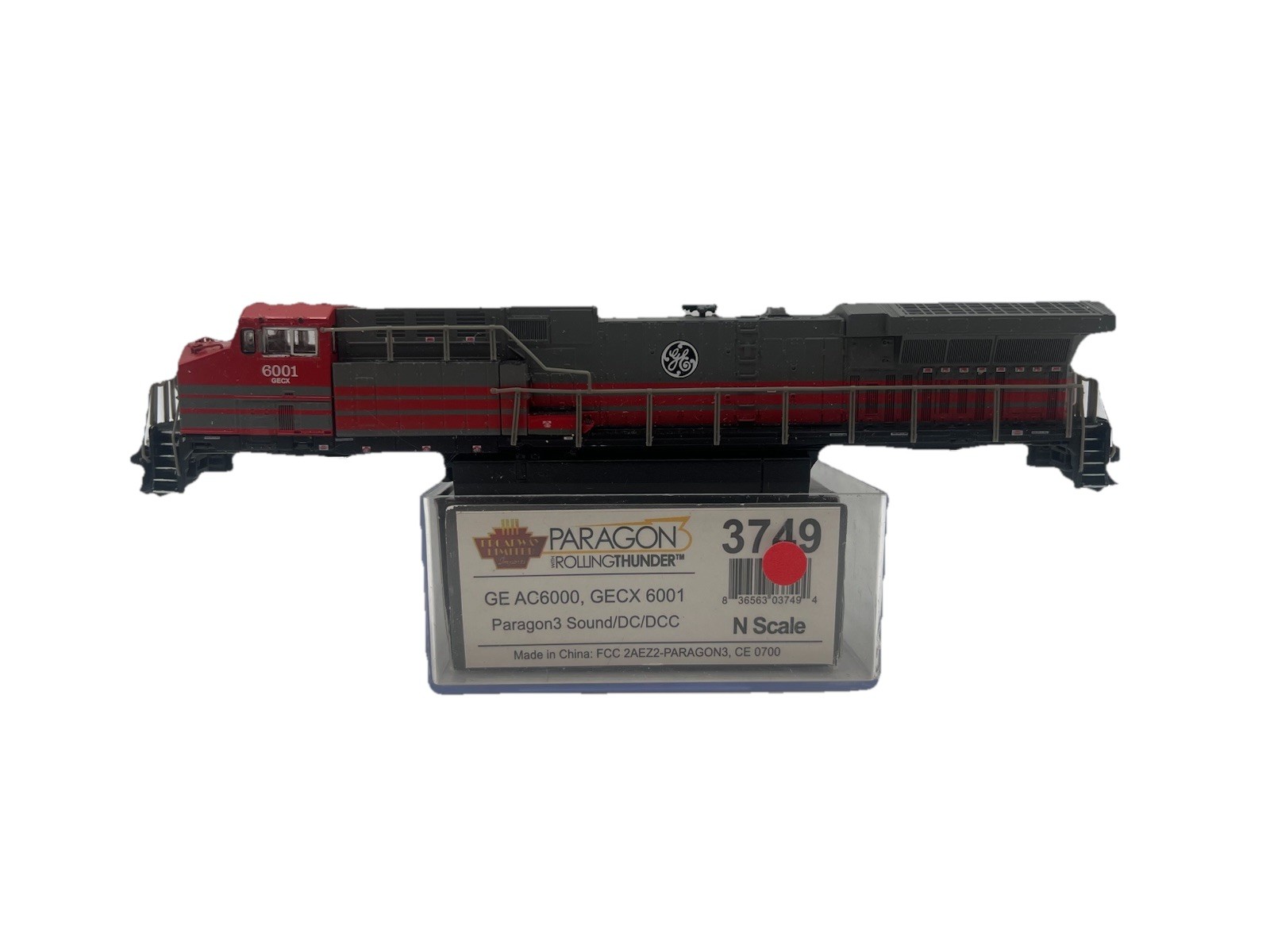 broadway limited 3749 ge ac6000 gecx 6001 parsgon 3 no wheels