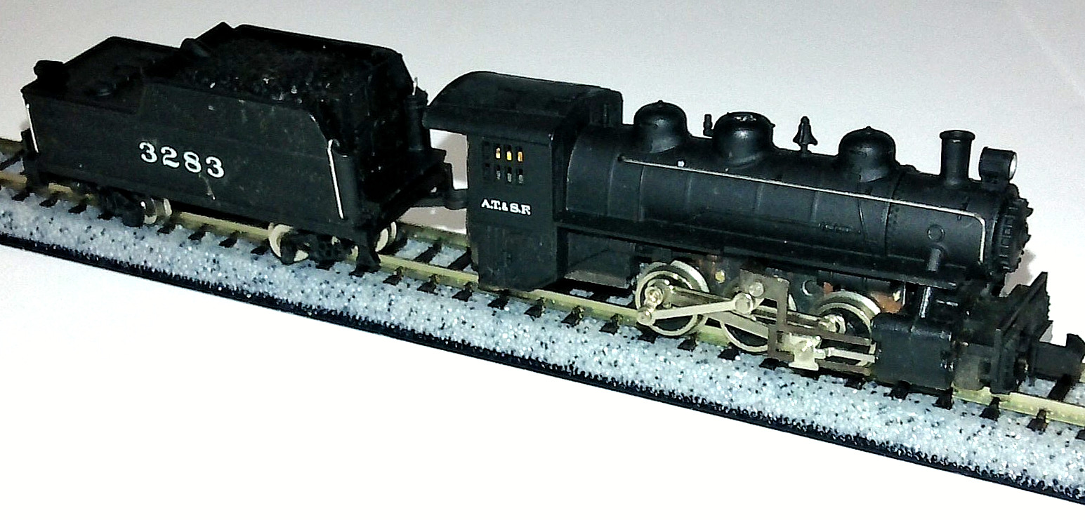 Bachman N-Scale USRA A.T. & S.F. 0-6-0 Switcher W/Tender (4802)