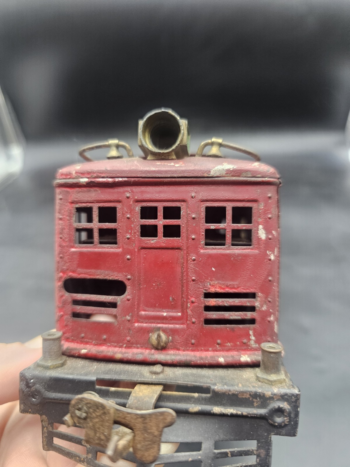 Vintage Lionel Train Prewar Red Maroon Standard Gauge NO 8 E LOCOMOTIVE Untested