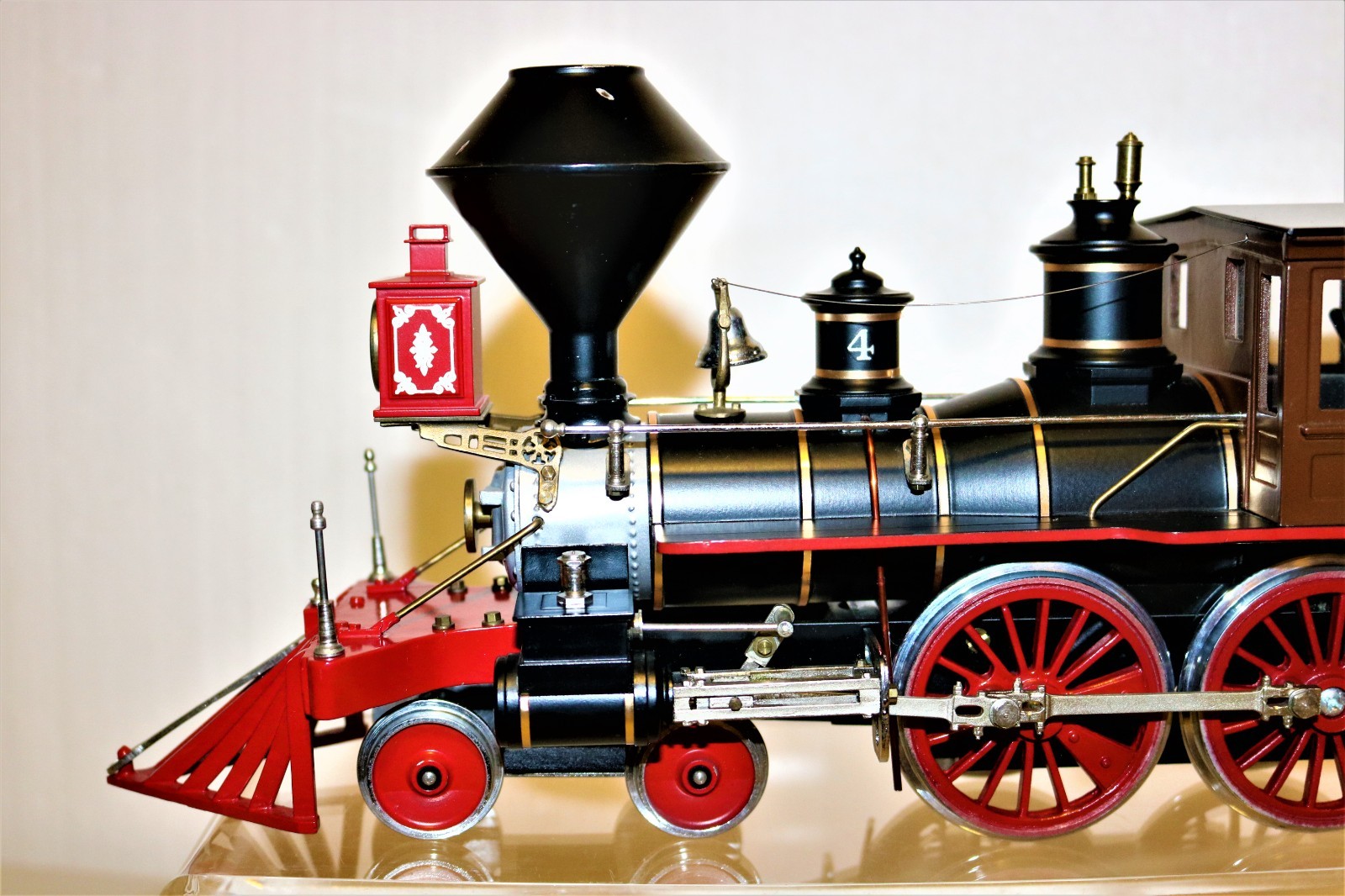 BEAUTIFUL RARE G scale Brass DELTON Southern Pacific Lines SP 4-4-0 #4 -Ser#44
