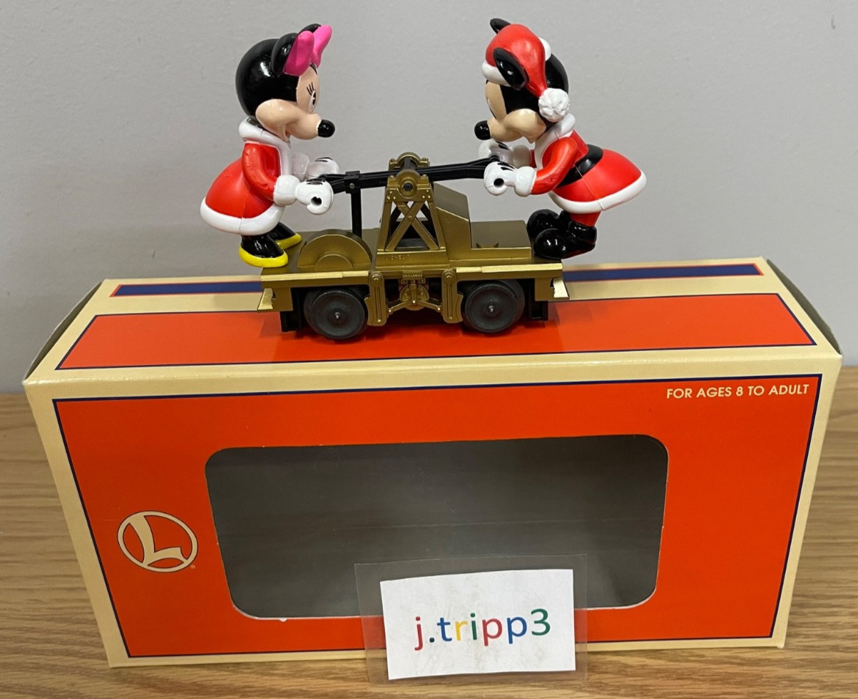 Lionel 6-18433 Mickey Minnie Mouse Disney Christmas Handcar O Gauge Train motor