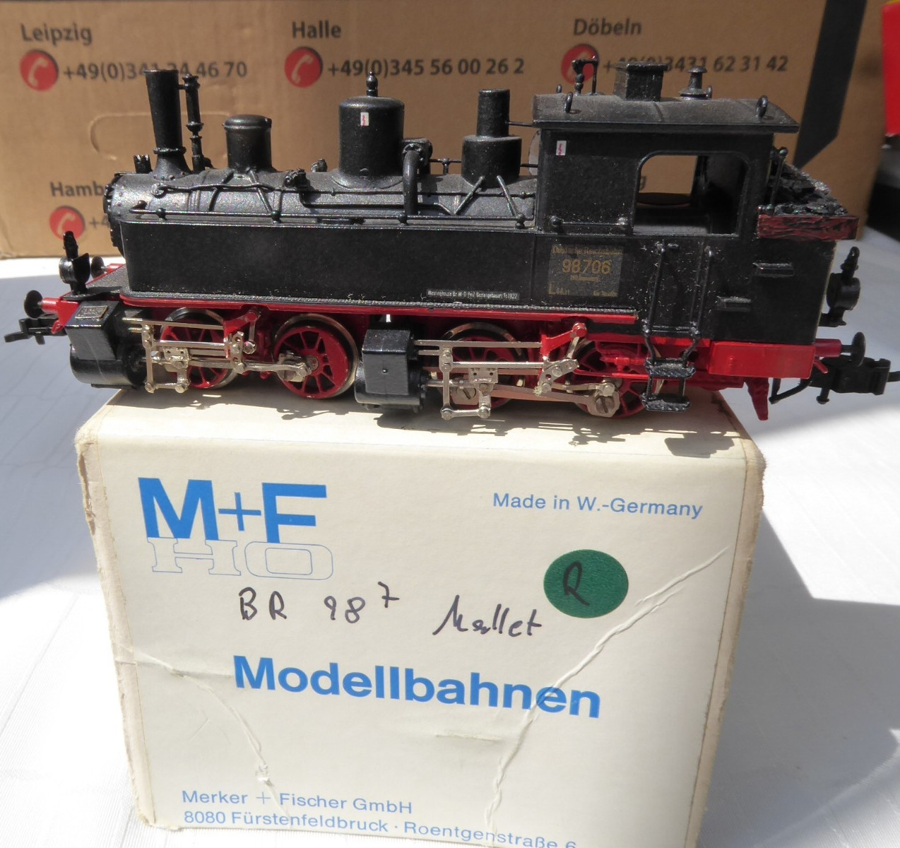 M+F H0 BR 98 Mallet Steam Locomotive DRG Epoche II 1:87 Analog DC
