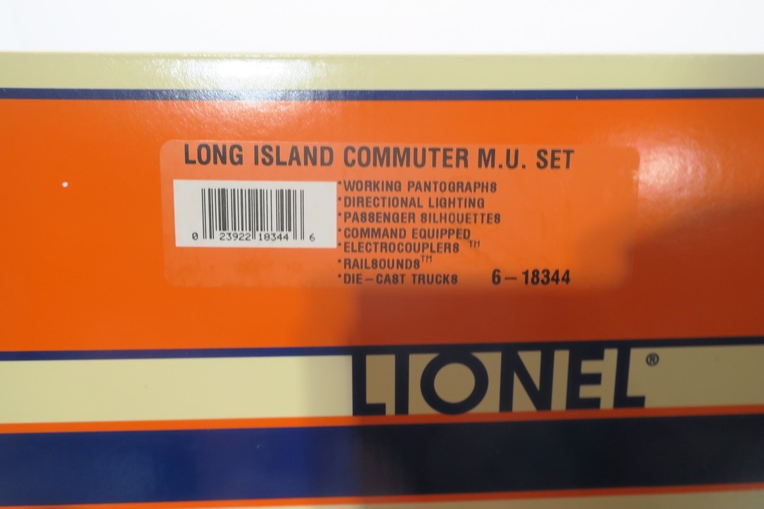 Lionel Trains 6-18344 Long Island Commuter M.U. Set, O Gauge (H)