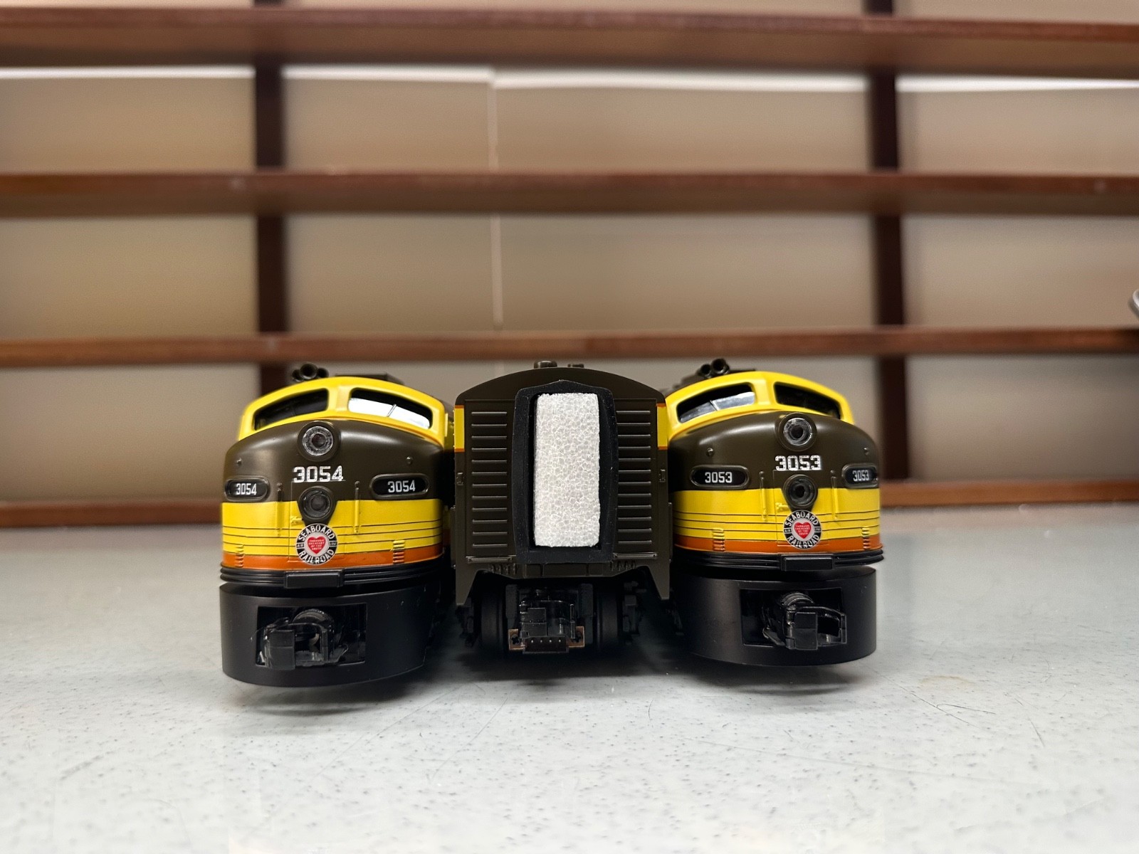 O Scale 3 Rail MTH Rail King Seaboard E8 AA Units & E8 B Unit Diesel Engine Sets