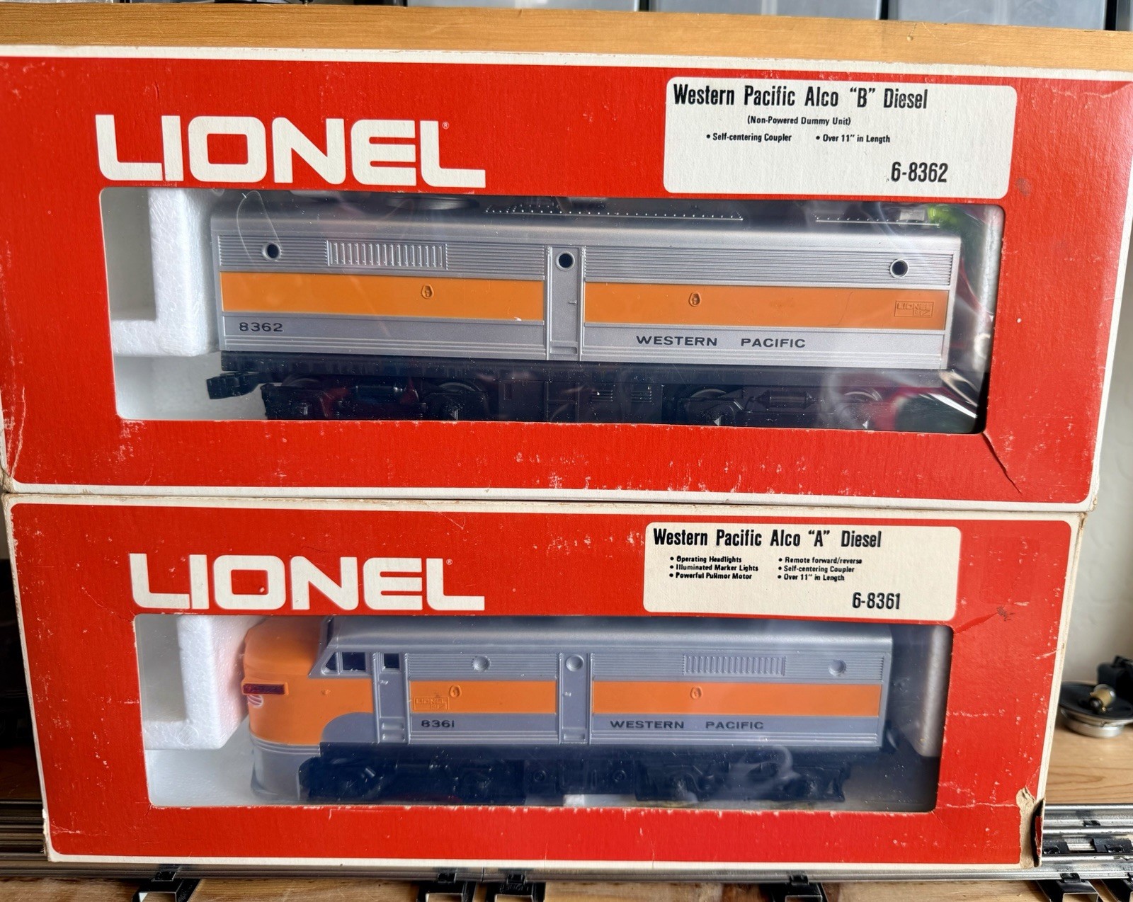 Lionel Western Pacific Alco AB set 6-8361, 8362