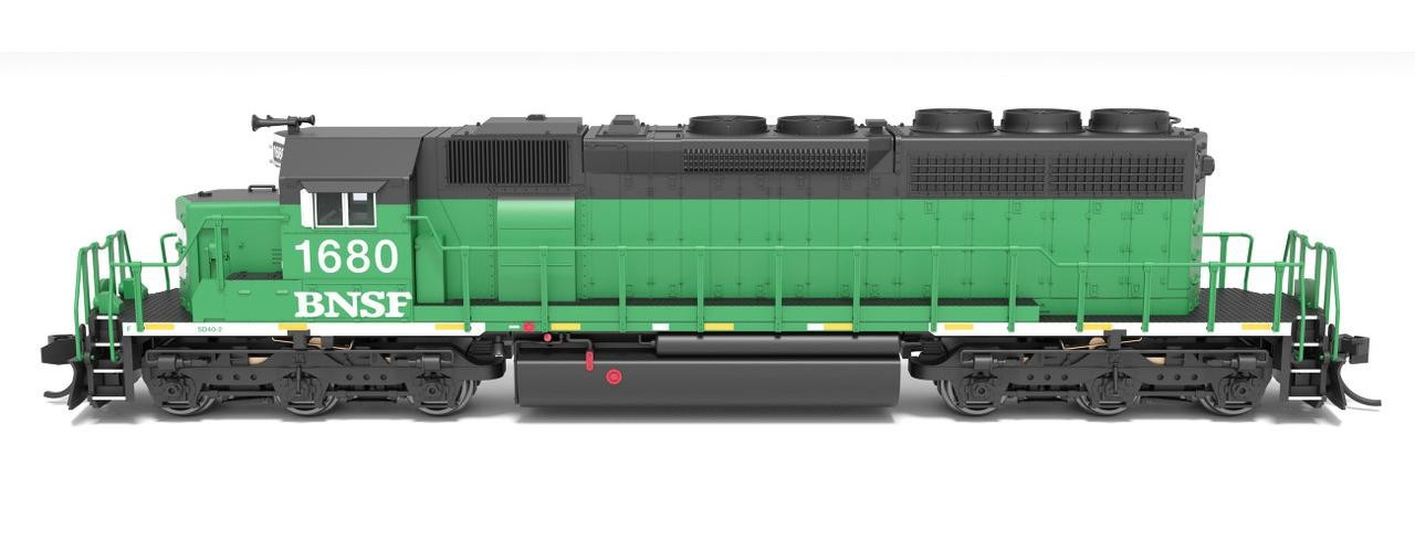Broadway Limited 9463 N Scale BNSF Railway EMD SD40-2 1686 (DCC/Sound)