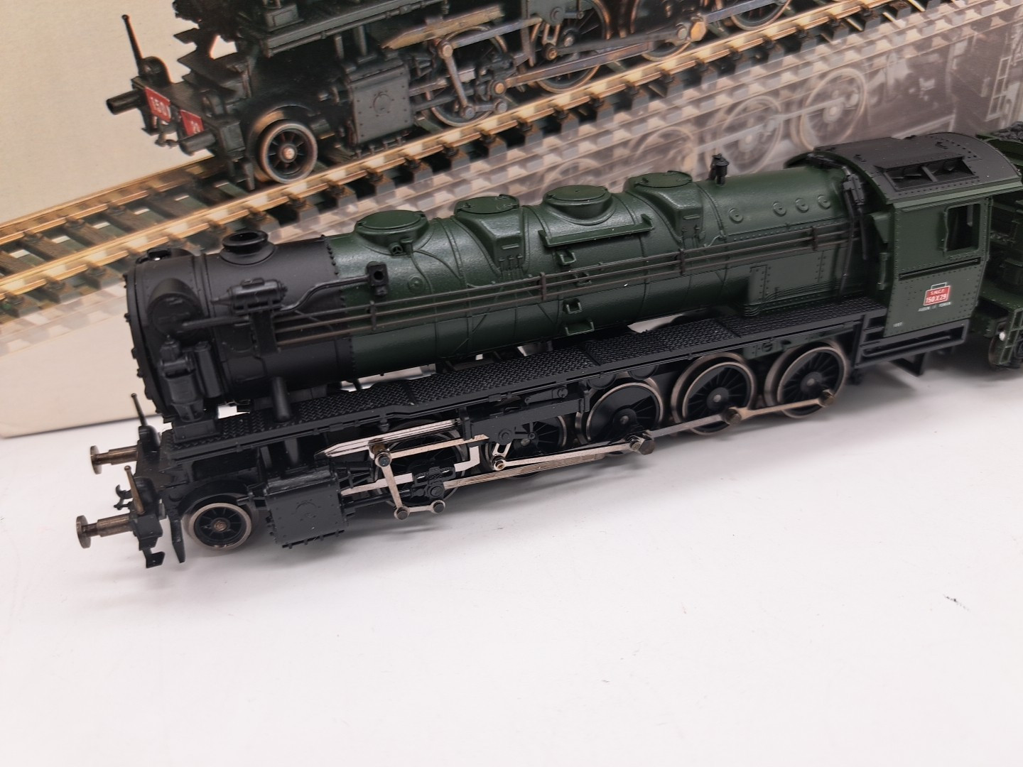 Jouef 826500 150 X 29 SNCF Livery Green/Black Decorations Red, Tender 34 X 157
