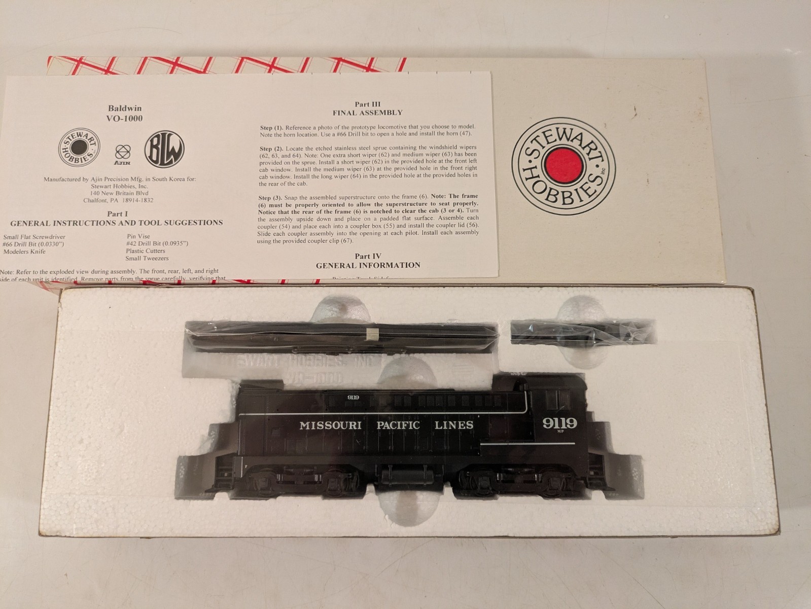 HO Baldwin VO-1000 MP Missouri Pacific DCC Ready NIB NOS # 4735