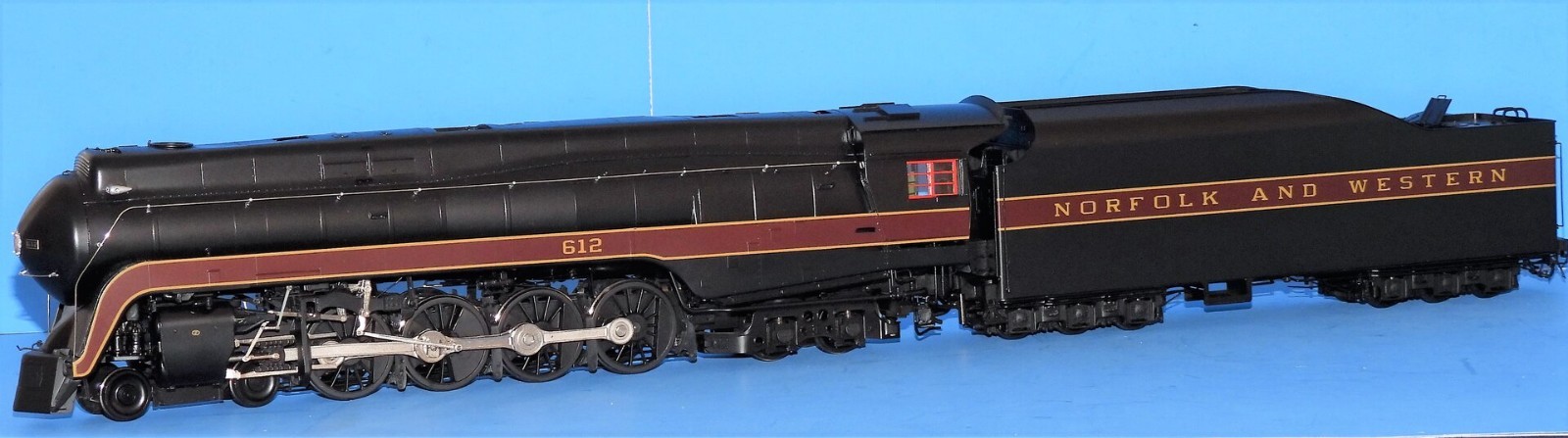 O Brass N&W J-Class 4-8-4 Steam Locomotive #612 Overland Models 0927.1