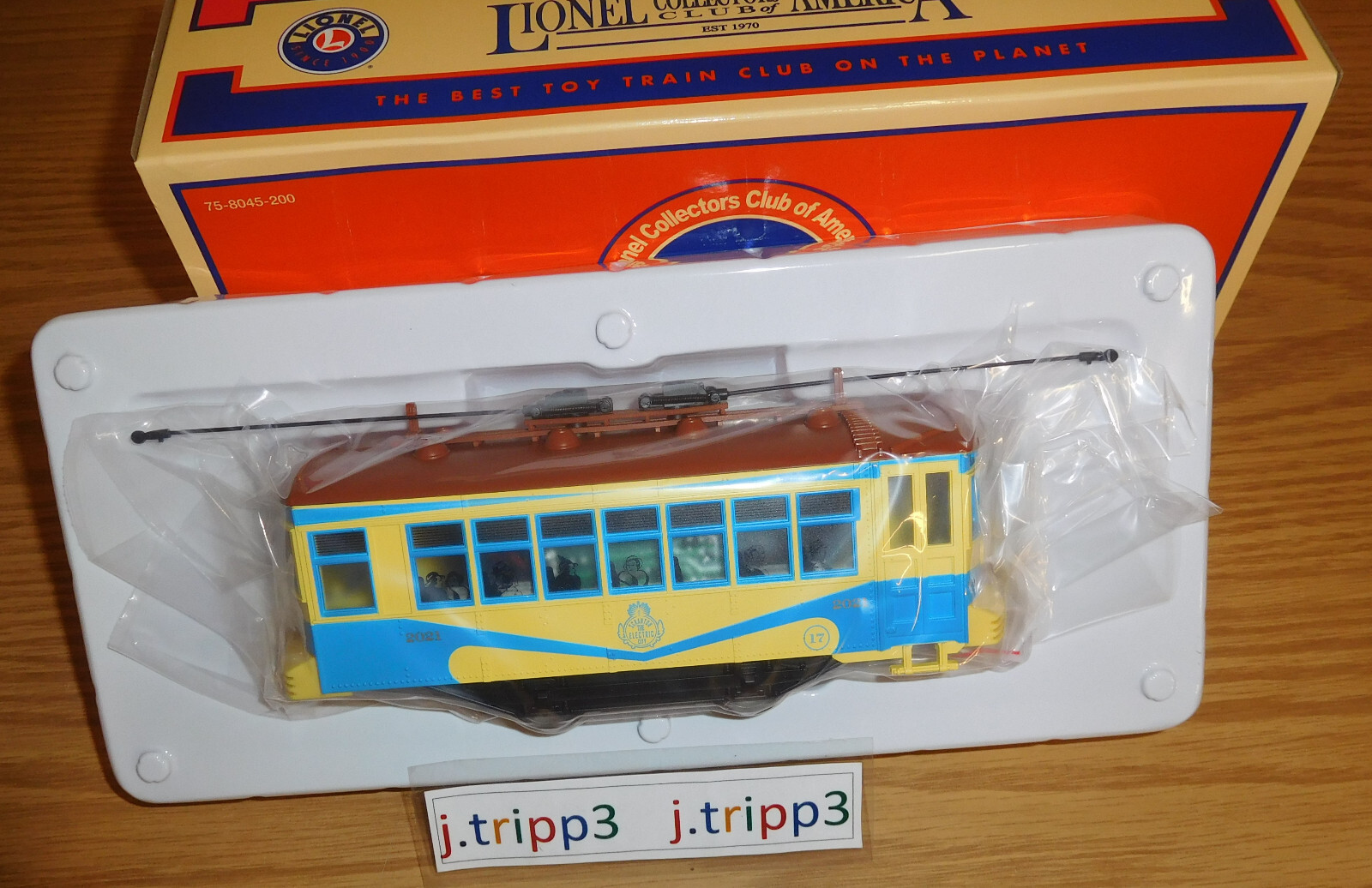 Lionel 2101280 LCCA Scranton Electric City Banquet Trolley Car O Gauge Toy Train