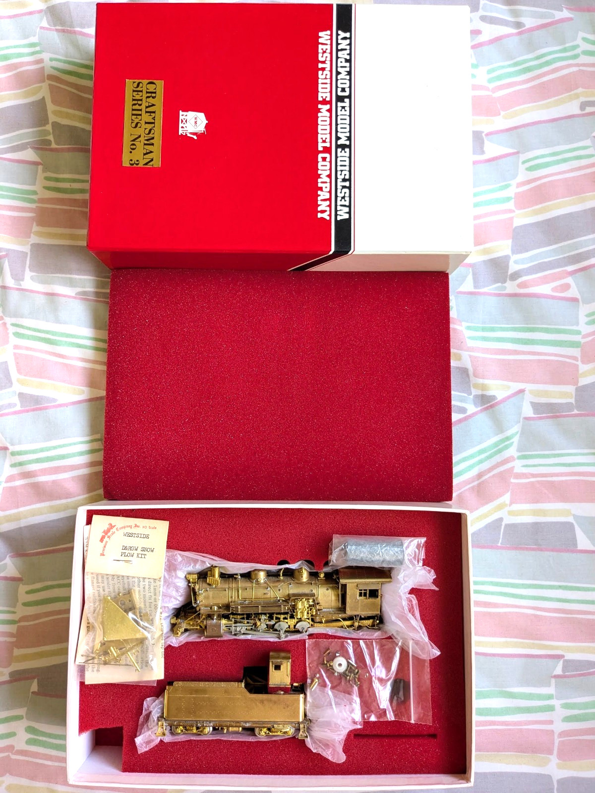 LNIB! BRASS D&RGW K-36 2-8-2 WESTSIDE HOn3 *FULL BACKHEAD *SNOW PLOW *RUNS G@@D!