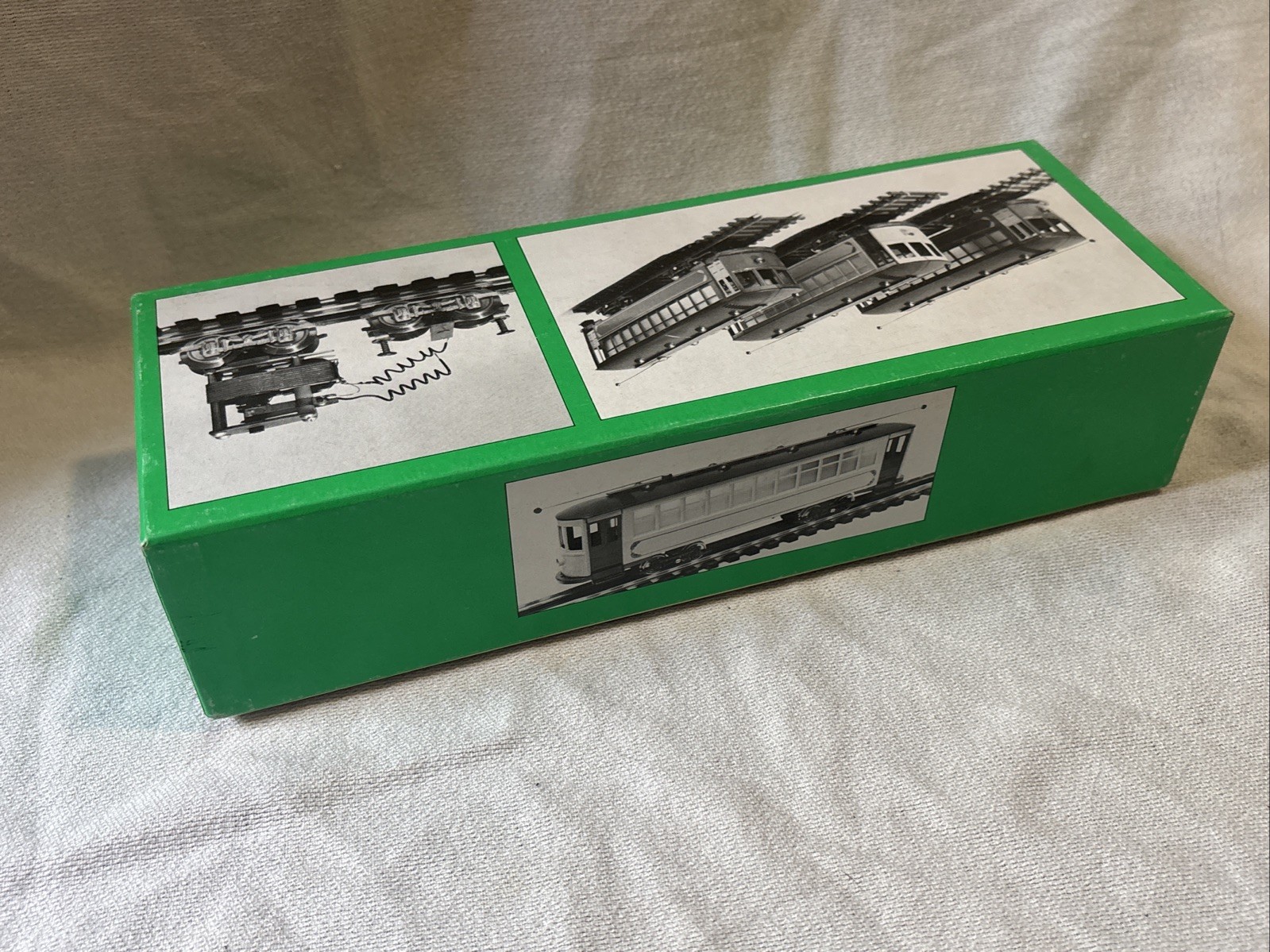 Bowser Tin Plate Brill Trolley Green 551-050123 O-SCALE With Box