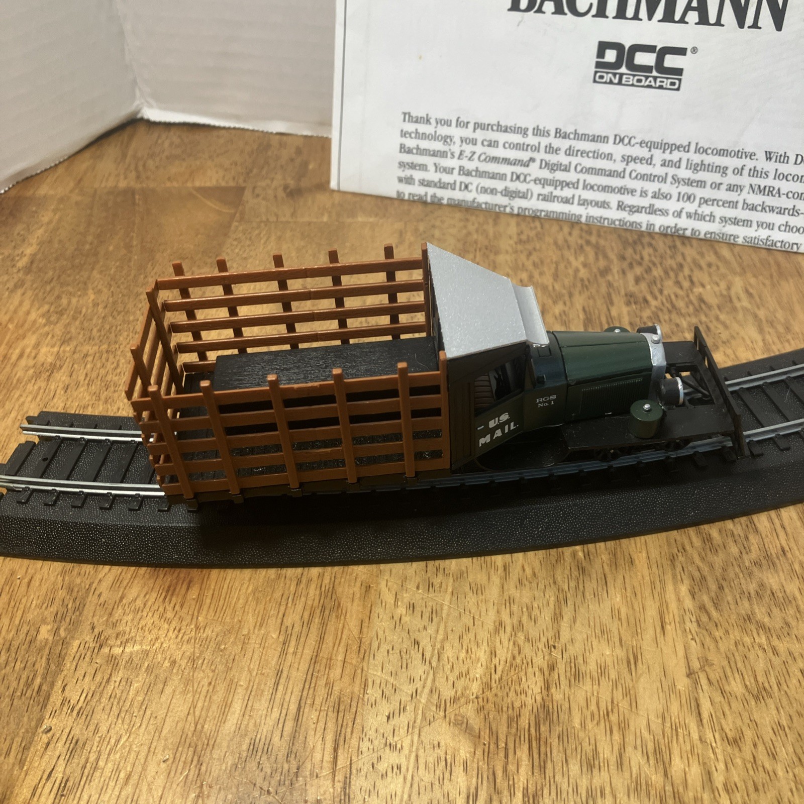 On30 Bachmann Spectrum Rail Truck U.S. Mail – DCC – No Box Used