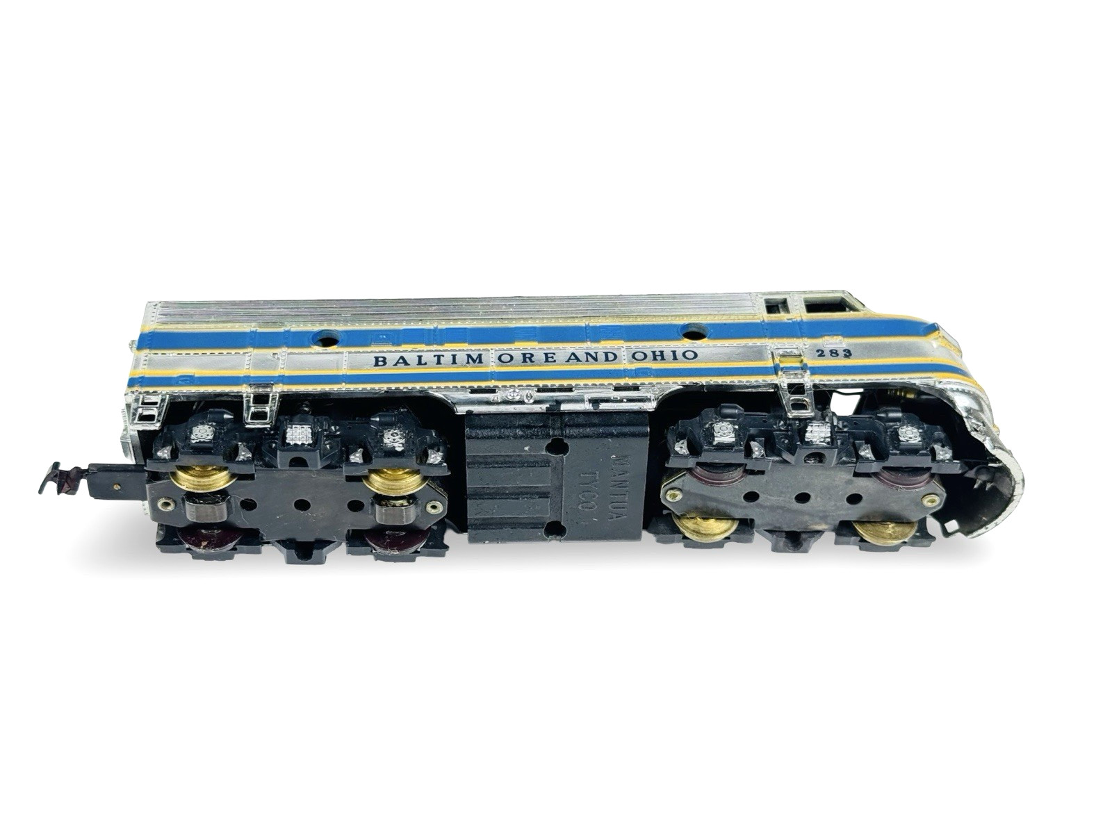 Rare Vintage HO Tyco The Columbian B & O Chrome Streamliner Set T6412A 1964-1965