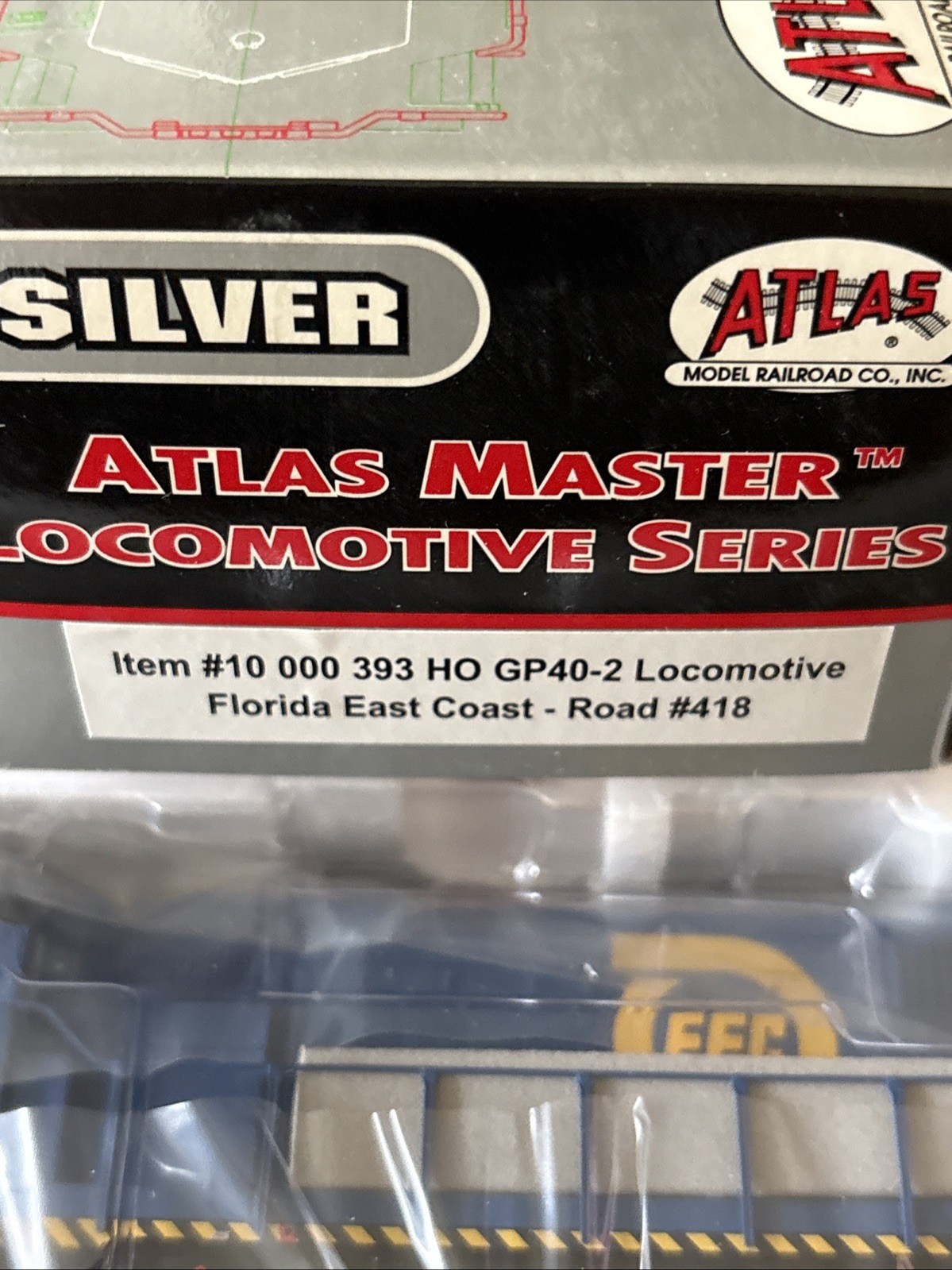 Atlas 10000393 HO FEC GP40-2 #418 DCC Ready Florida East Coast New