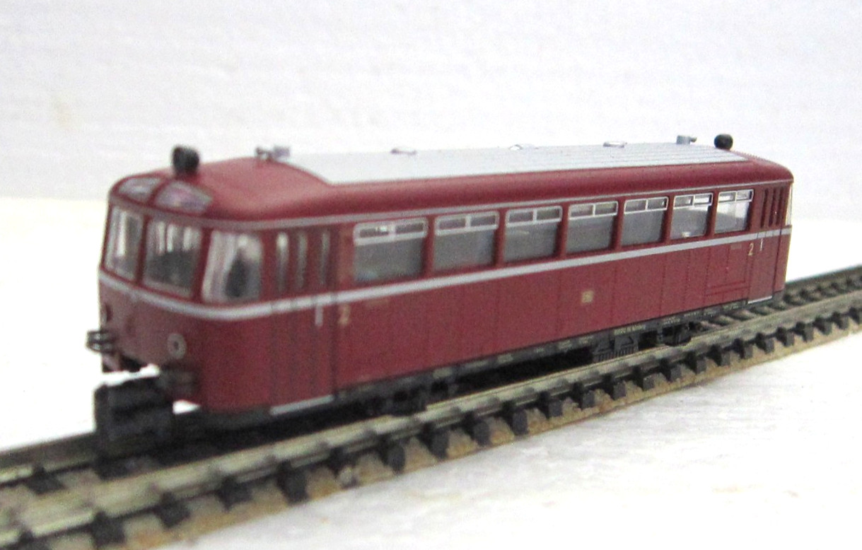 FLEISCHMANN 7400 7401K N DB VT95 DIESEL RAIL BUS & PASSENGER CAR SET OVP TESTED