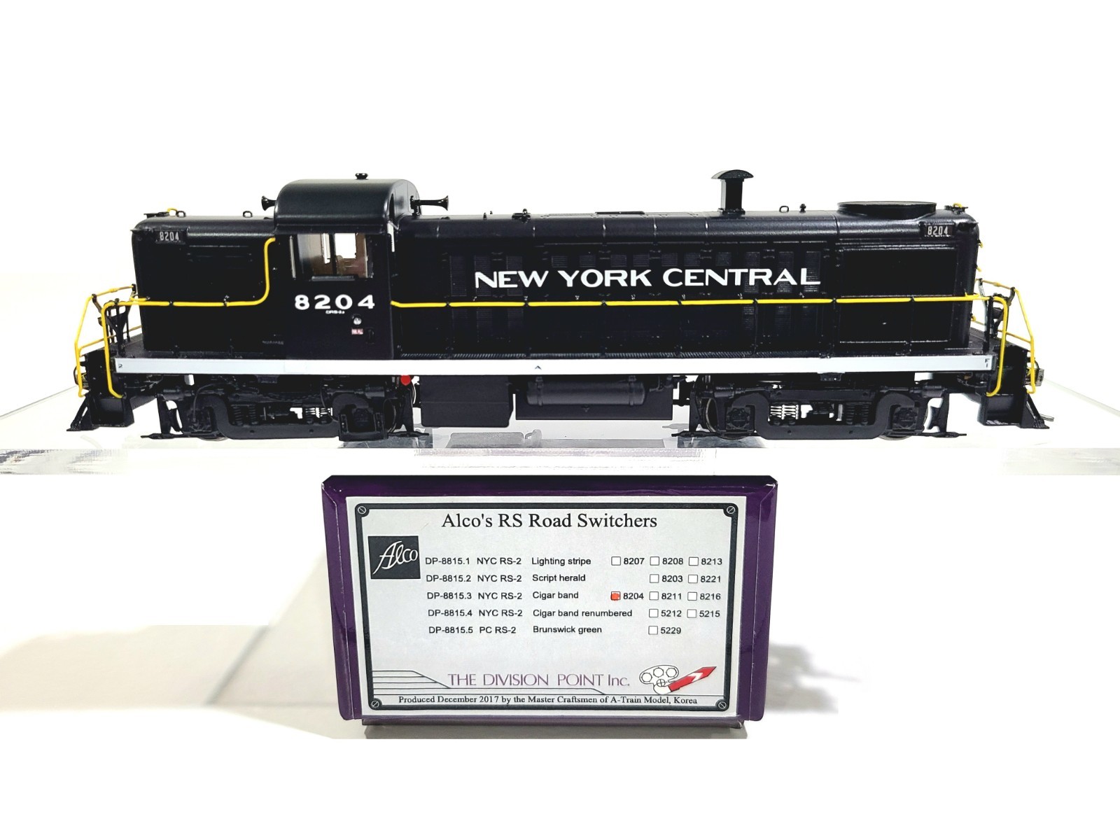 Division Point NYC Alco RS-2 New York Central #8204 HO Brass Model #DP-8815.3