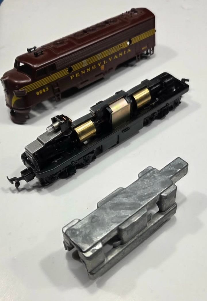 RARE Vintage Athearn Pennsylvania PRR F7A/F7B HO 7- Passenger Train Set Blue Box
