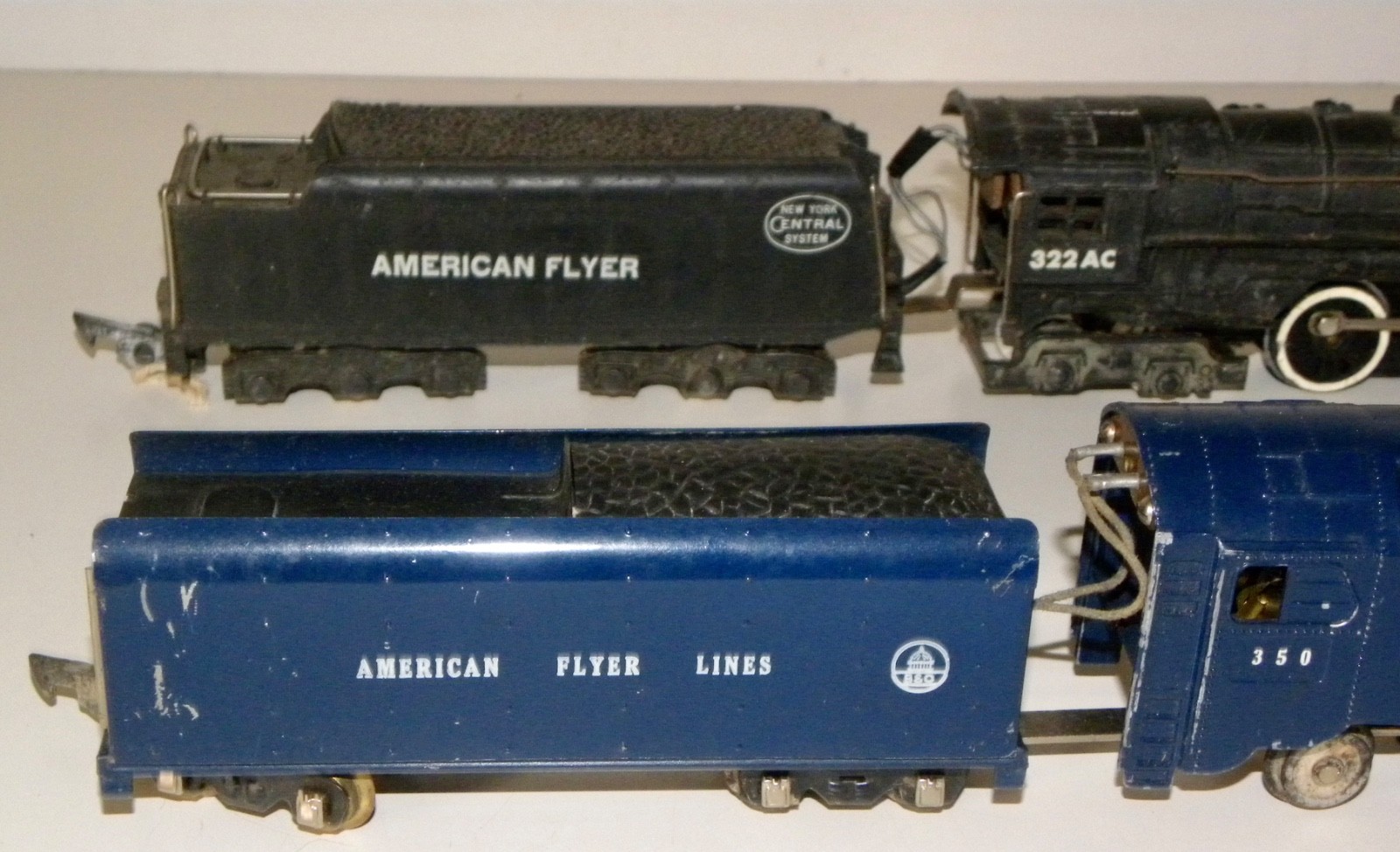 American Flyer 322AC 4-6-4 Steam Loco & Tender ~ The Royal Blue ~ Parts / Repair