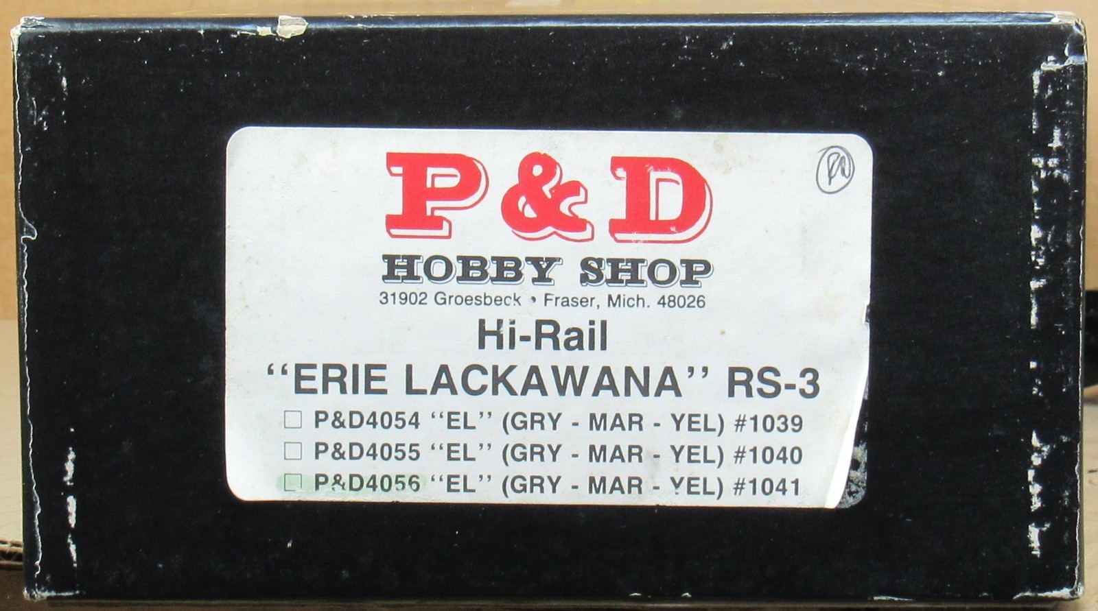 Weaver/P&D Hobby Shop 4056 Erie Lackawanna RS-3 Diesel Engine #1041 O-Gauge *