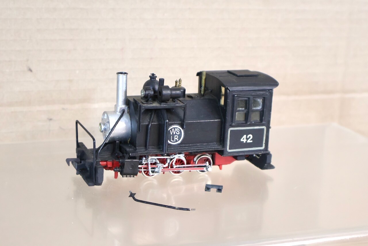 KIT SCRATCH BUILT ROCO O-16.5 WSLR 0-6-0 NARROW GAUGE LOGGING LOCOMOTIVE 42 ol