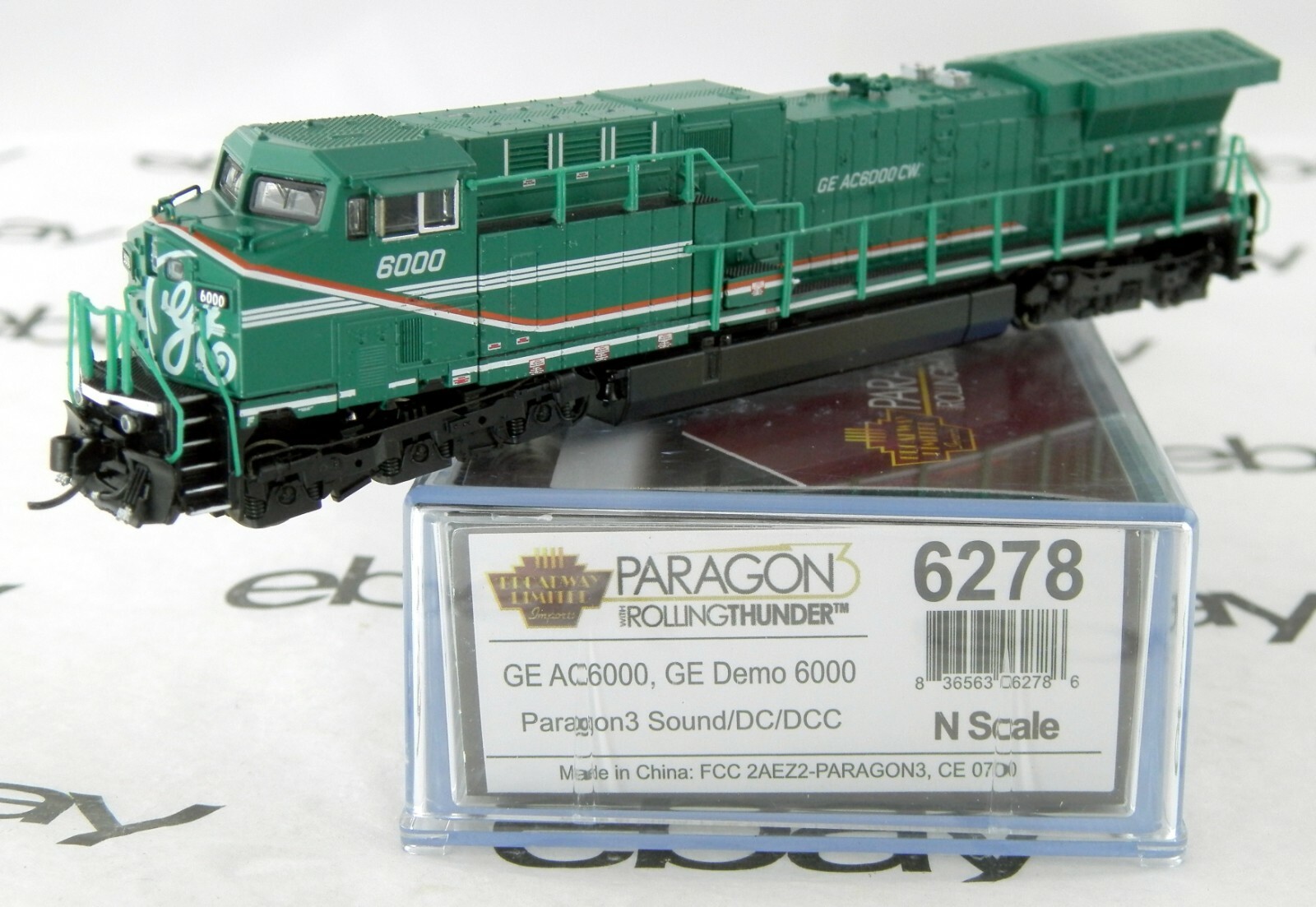 N Scale GE AC6000 Locomotive w/DCC & Sound – UGE Demo #6000 – BLI #6278
