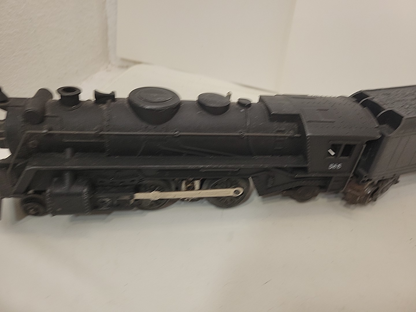 Marx #666 O Gauge die-cast VNTG STEAM ENGINE LOCOMOTIVE & TENDER, 1950s READ!