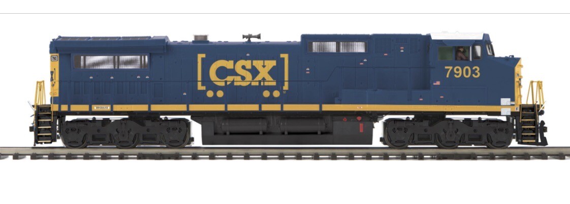 MTH PREMIER CSX DASH-8 DIESEL ENGINE PROTOSOUND 3.0! 20-20419-1 O SCALE DASH 8