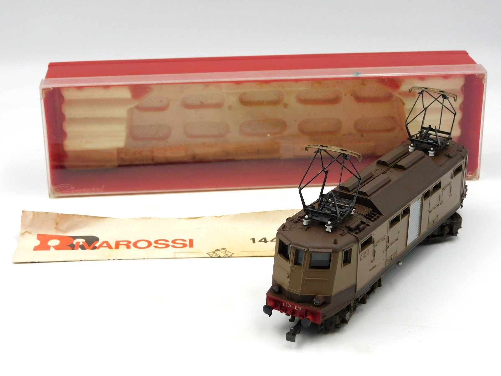 Rivarossi Locomotive E424-079 Of The F.S. Train 1:87 H0 Ref. 1441 FS Italy
