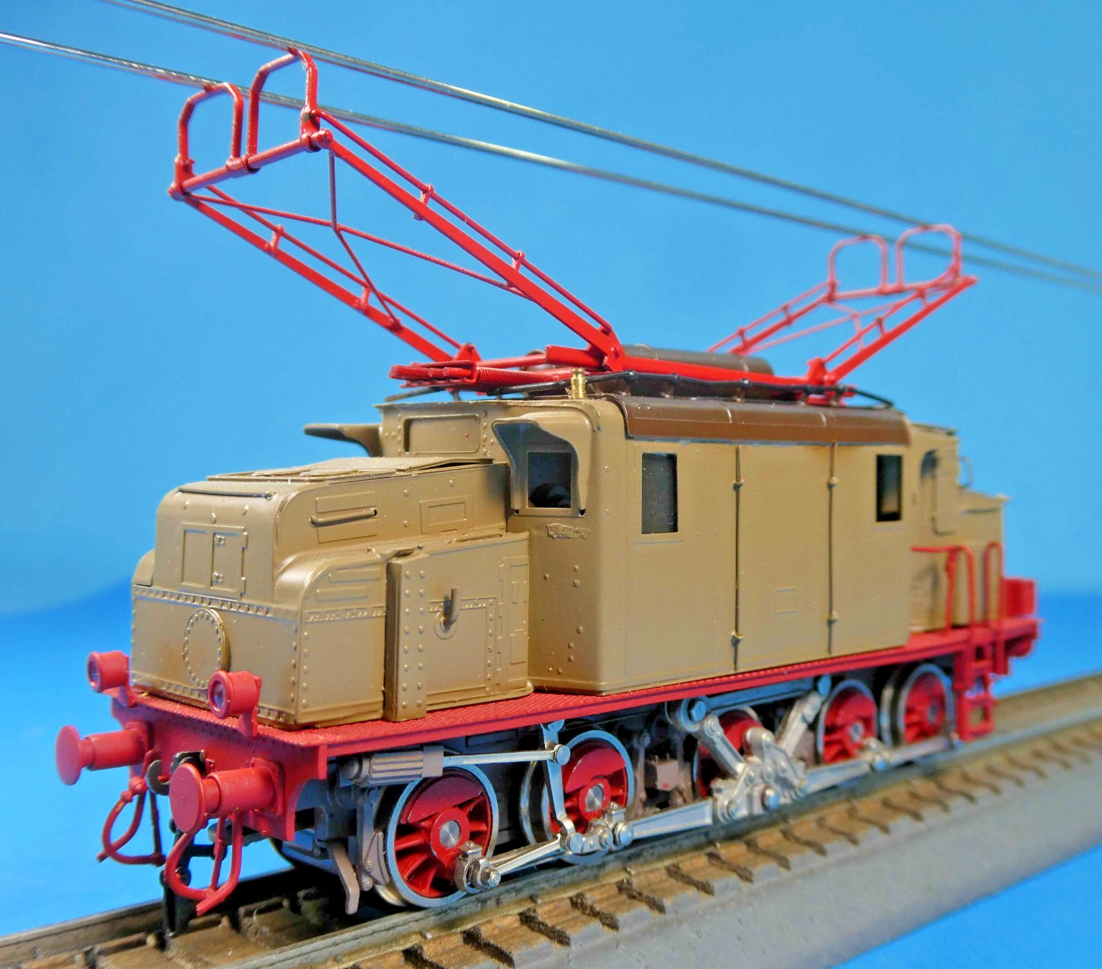 METROPOLITAN FS E554 3-PHASE (TRIFASE) ELECTRIC LOCOMOTIVE-HO 2R 1974 BRASS OB