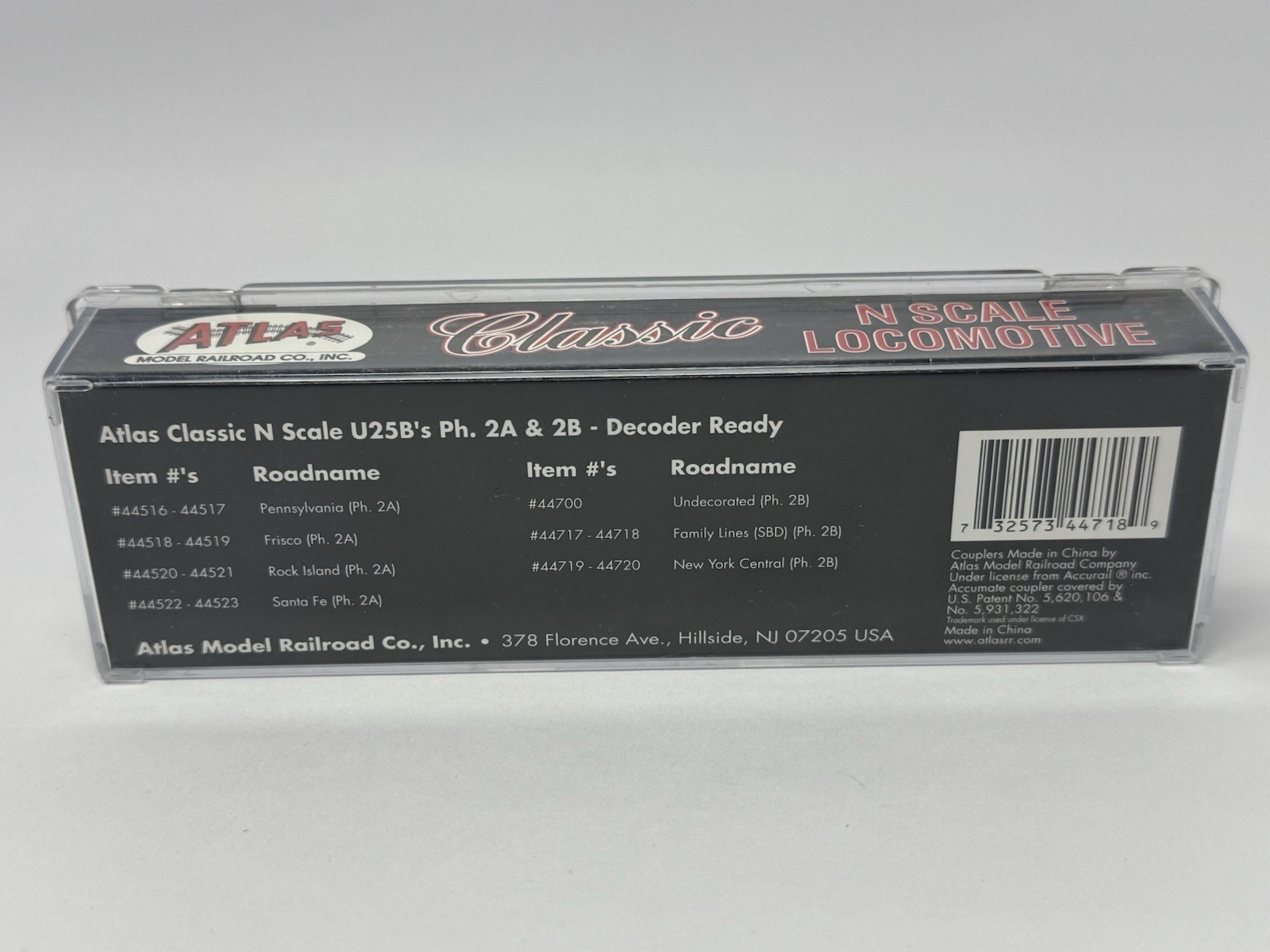 Atlas N Scale 44717 Phase 2 L&N Family Lines 1624 Diesel Locomotive Tested