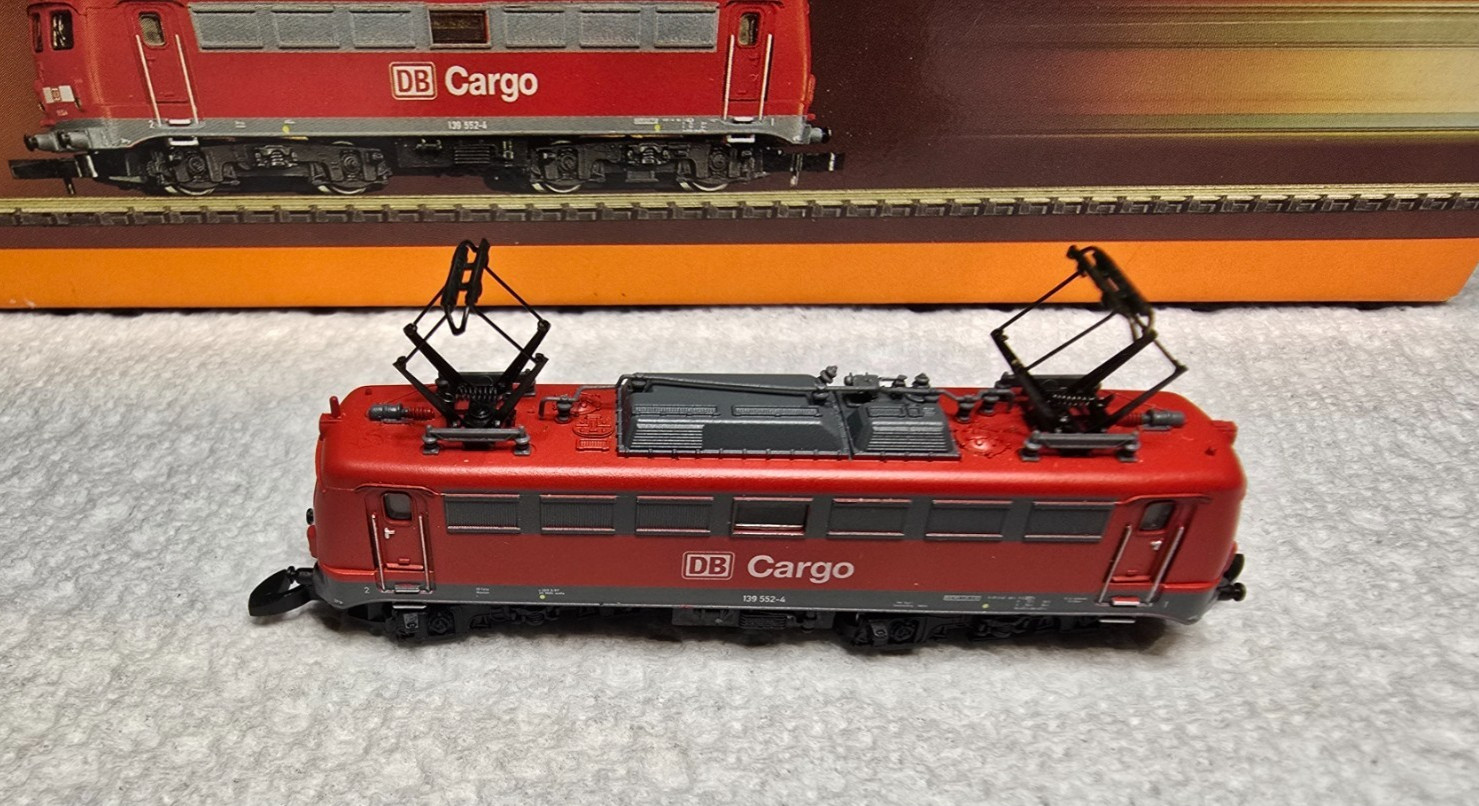 MARKLIN MINI-CLUB Z-#88381 DB ELECTRIC LOCOMOTIVE-DB CARGO, LN/Box/Instr.
