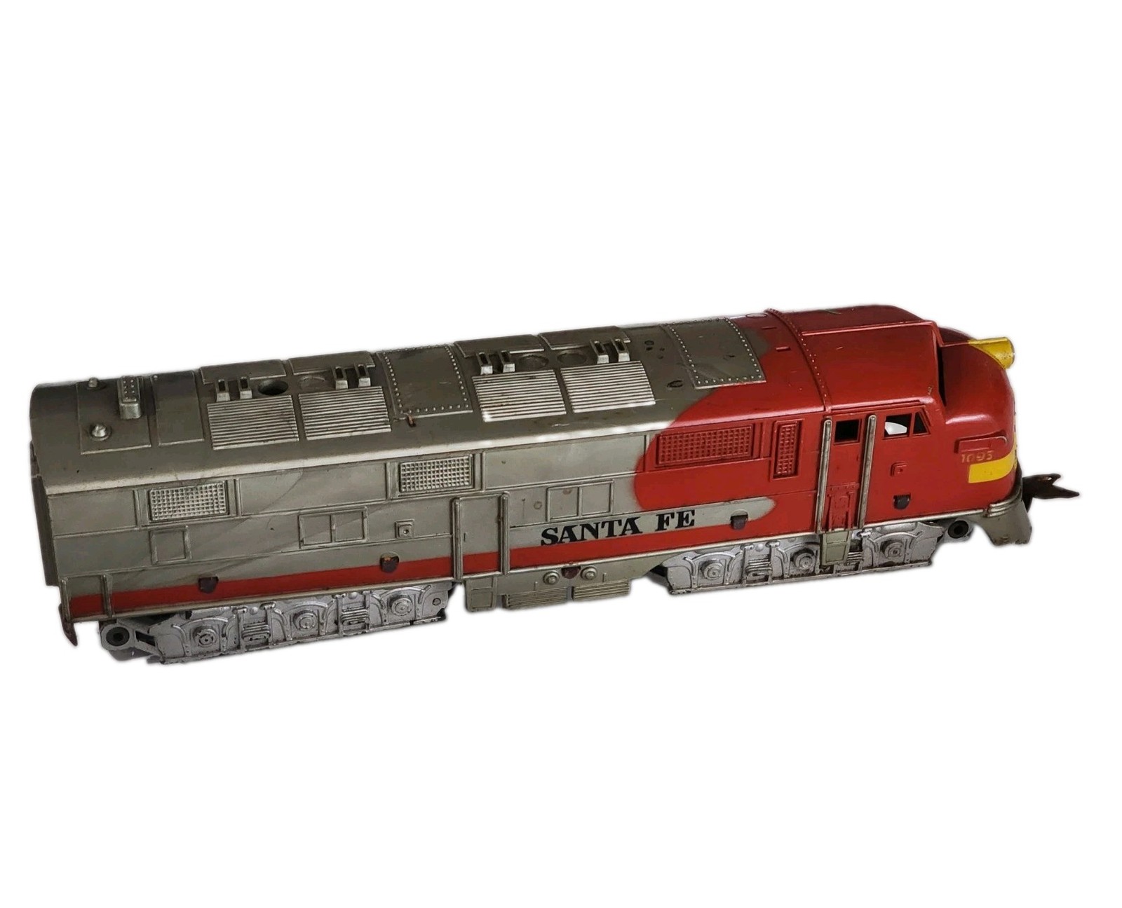 LOT OF 2 MARX 1095 SANTA FE O GAUGE DIESEL LOCOMOTIVES UNTESTED PARTS