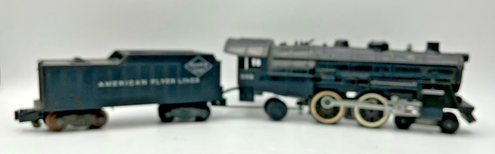 Gilbert American Flyer S Gauge 308 4-4-2 Atlantic Locomotive and Tender Exc Cond