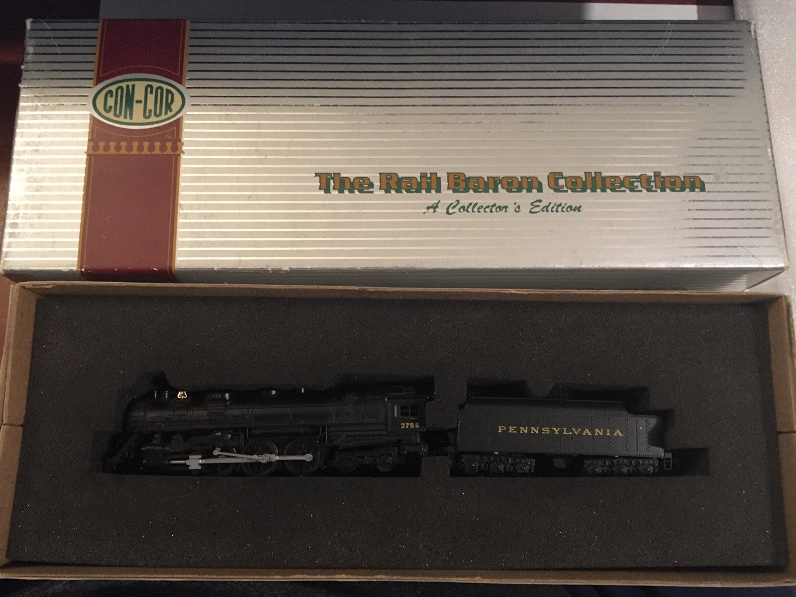Concor Rail Baron J3a 4-6-4 Hudson N Scale Steam Locomotive Pennsylvania RR PRR
