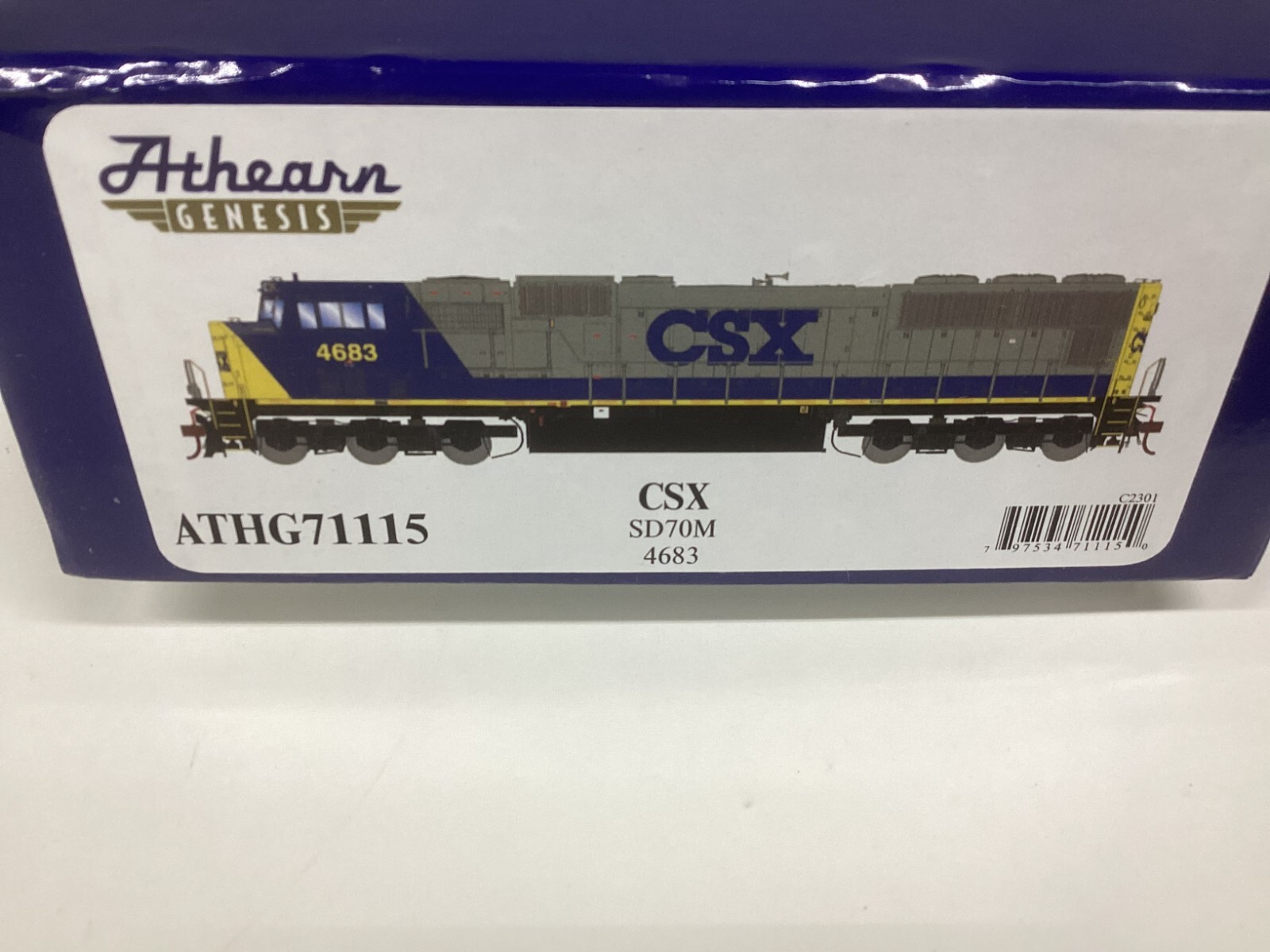 Athearn Genesis #G71115 HO scale “CSX” SD70M Rd.#4683