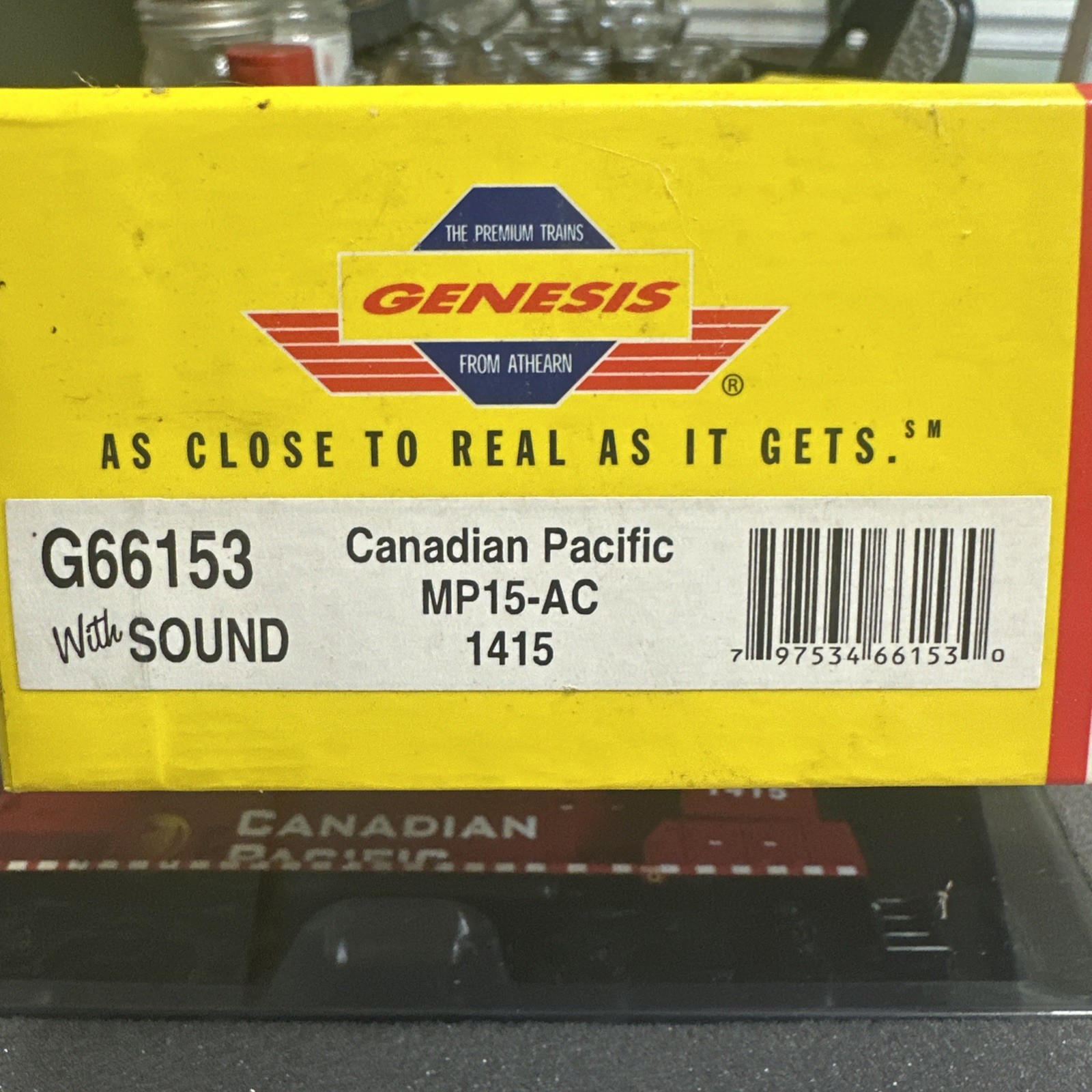 GENESIS W/sound HO CANADIAN PACIFIC MP15-AC LOCO #1415 w/DCC QUICK-PLUG