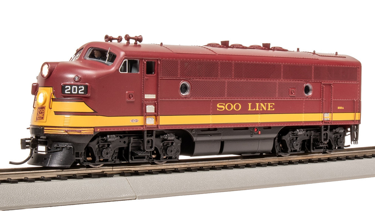 Broadway Limited 8175 HO Scale Soo Line EMD F3A Maroon & Imitation Gold #202A