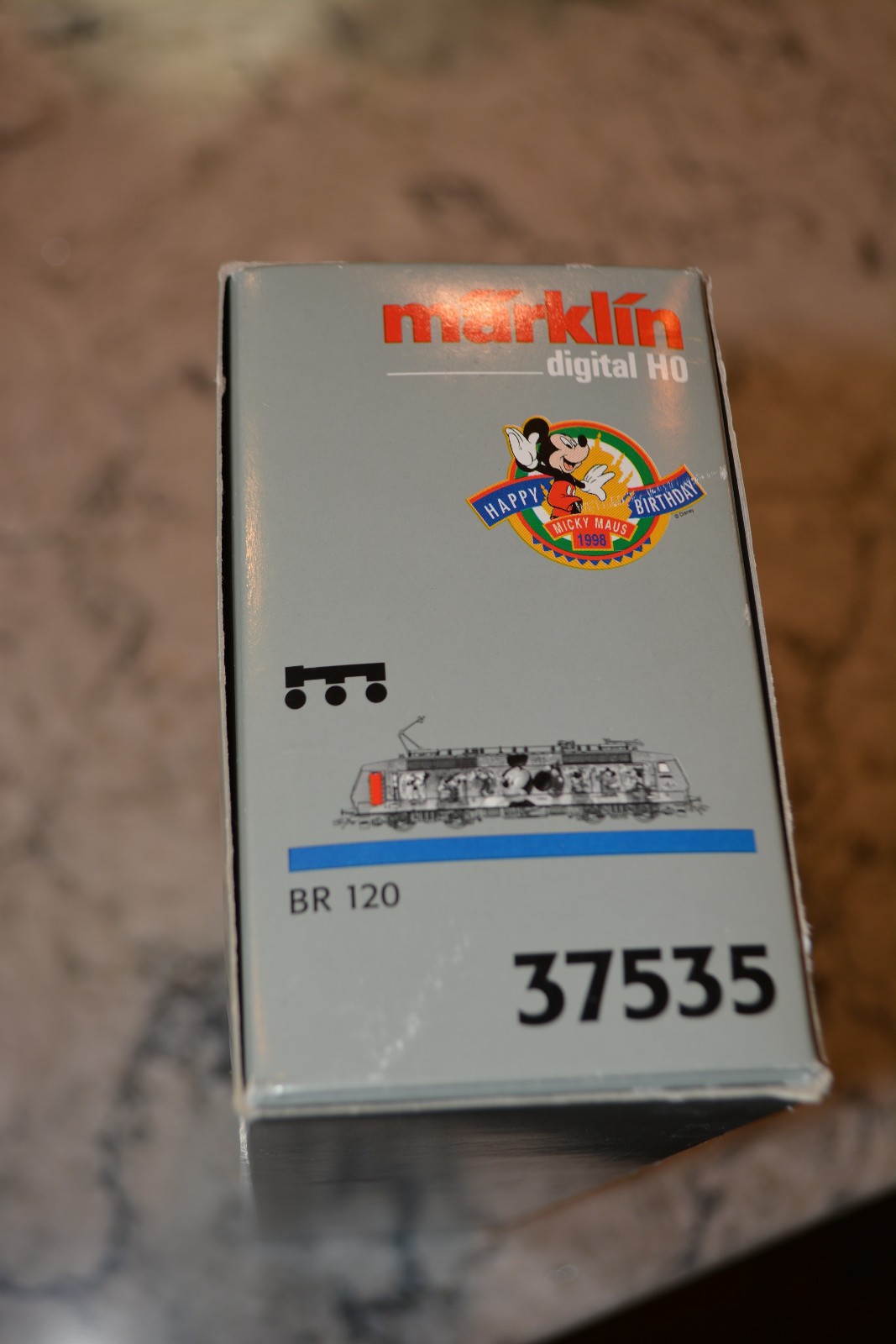 Marklin HO 37535 Special BR 120 Electric Loco in the Mickey Mouse Livery, NIB