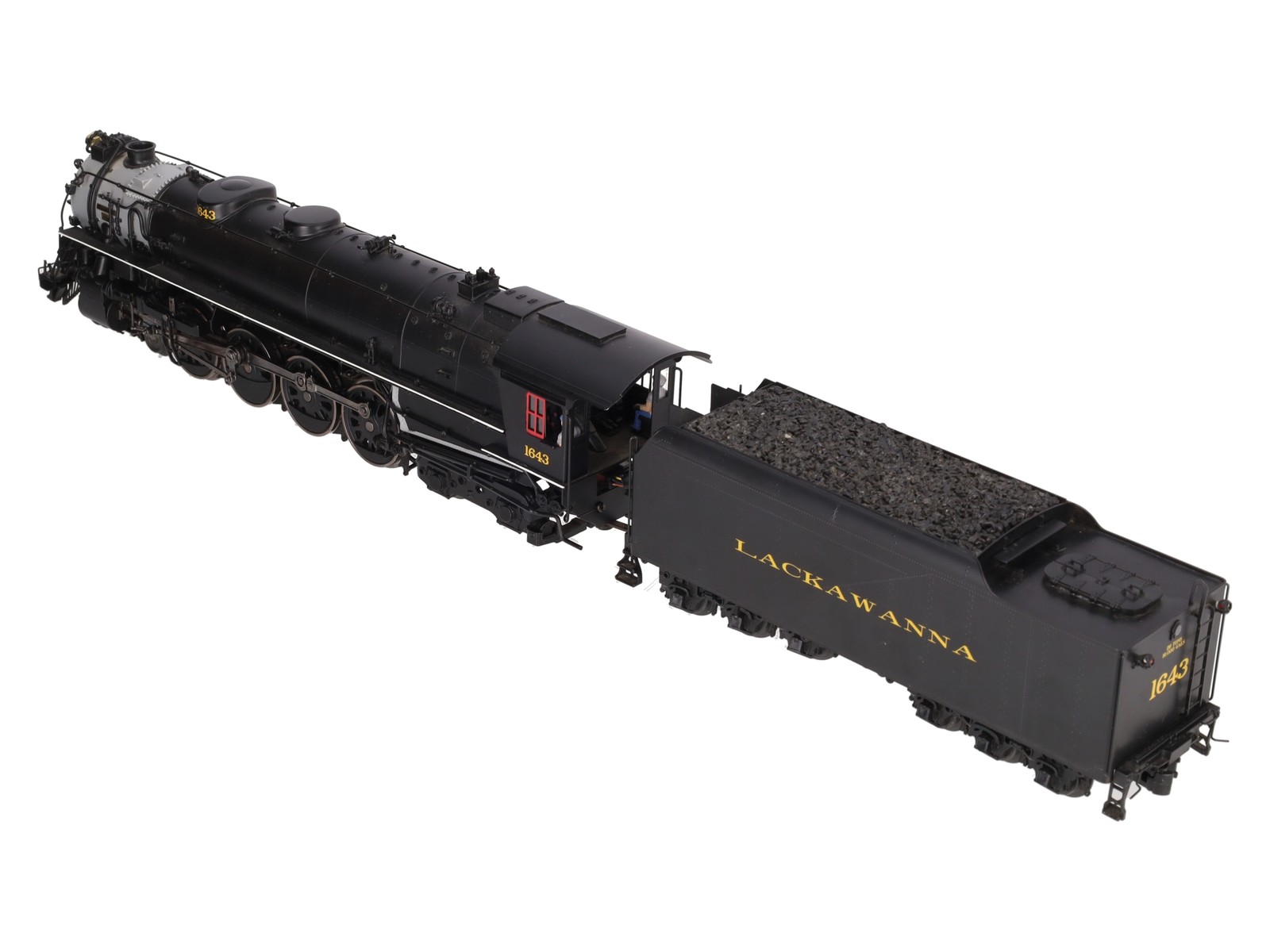 Weaver G1741LP O Brass Lackawanna 4-8-4 Steam Loco and Tender (3-Rail) #1643/Box