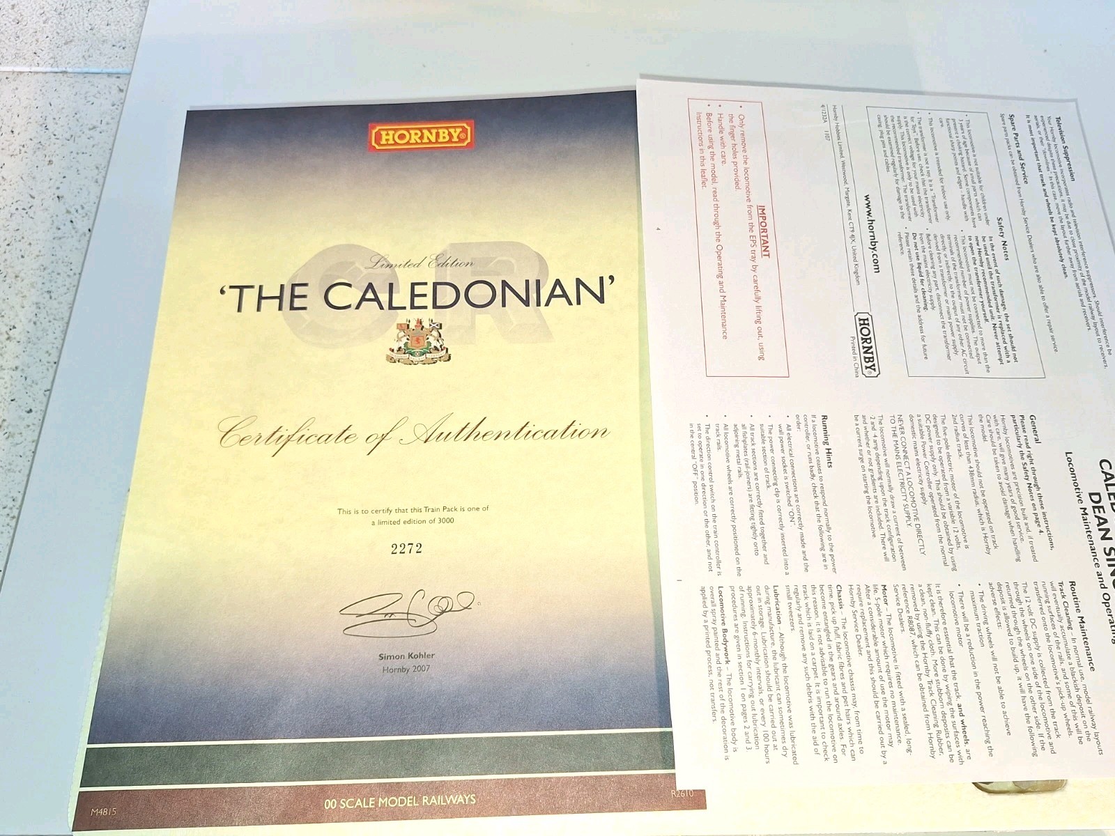 Hornby R2610 The Caledonian Train Pack. Ltd Edition.Mint, Unused.OO Scale.Boxed
