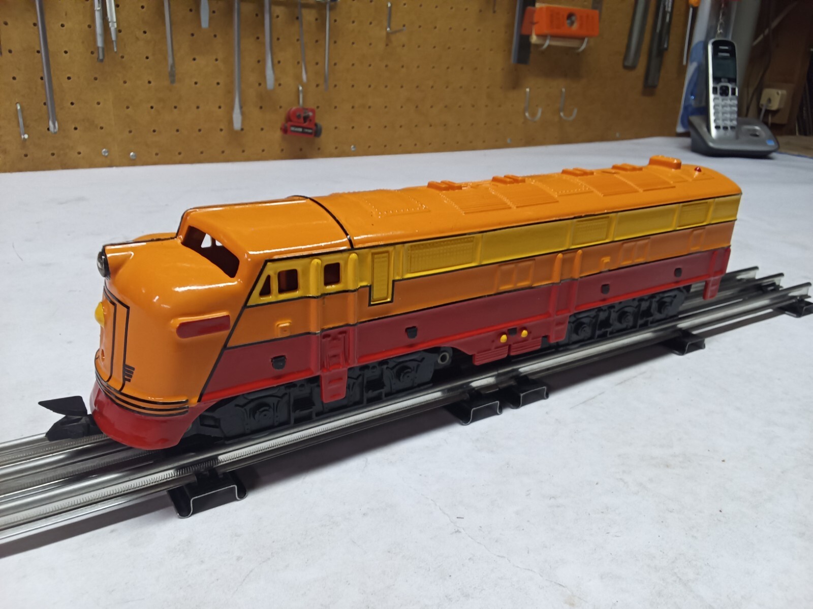 C-7 vintage Marx O gauge diesel A unit non-powered from Allstate set 9638 paint