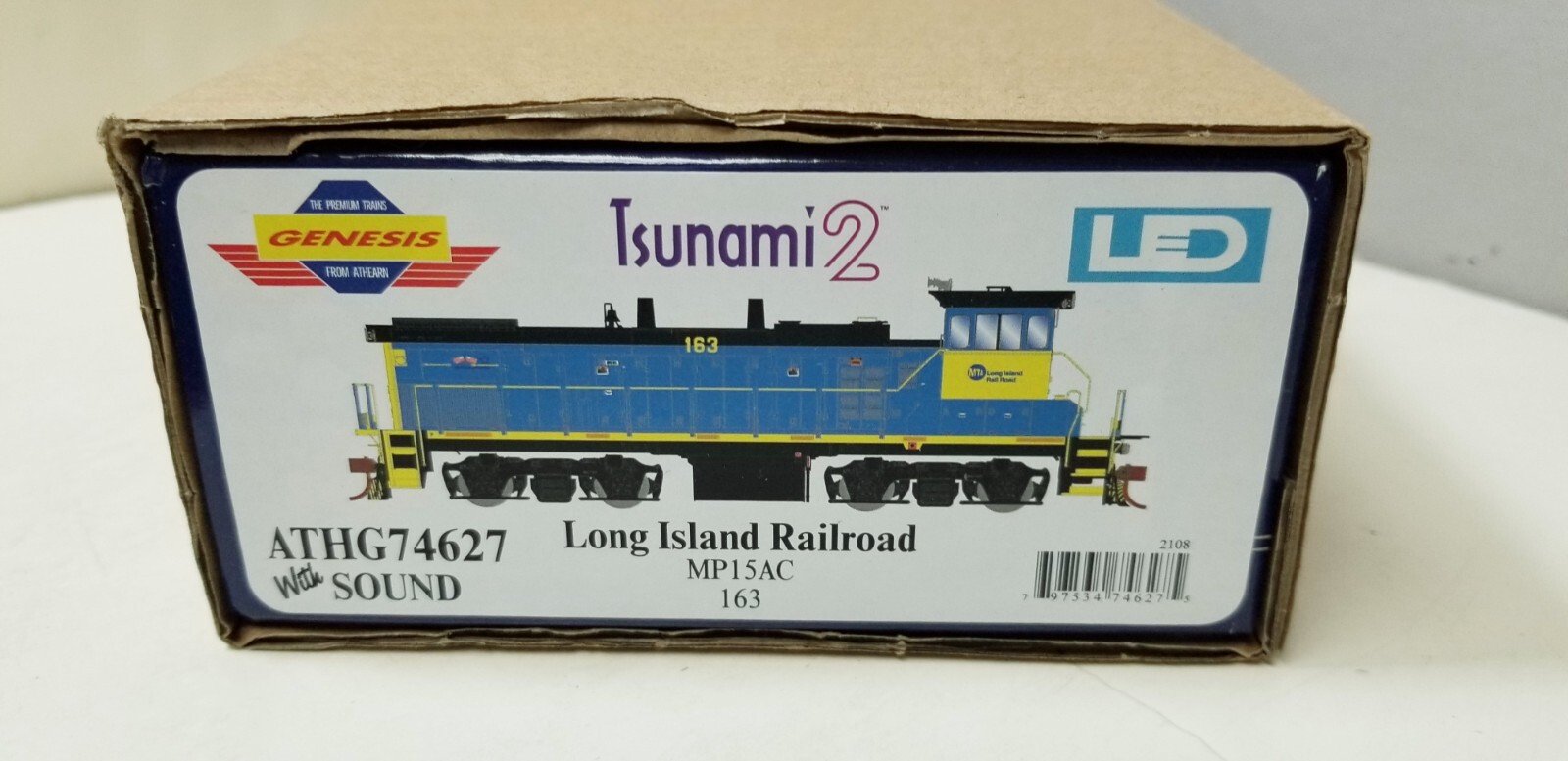 Athearn Genesis G74627 HO LONG ISLAND RAILROAD EMD MP15AC 163 DCC Tsunami2 Sound