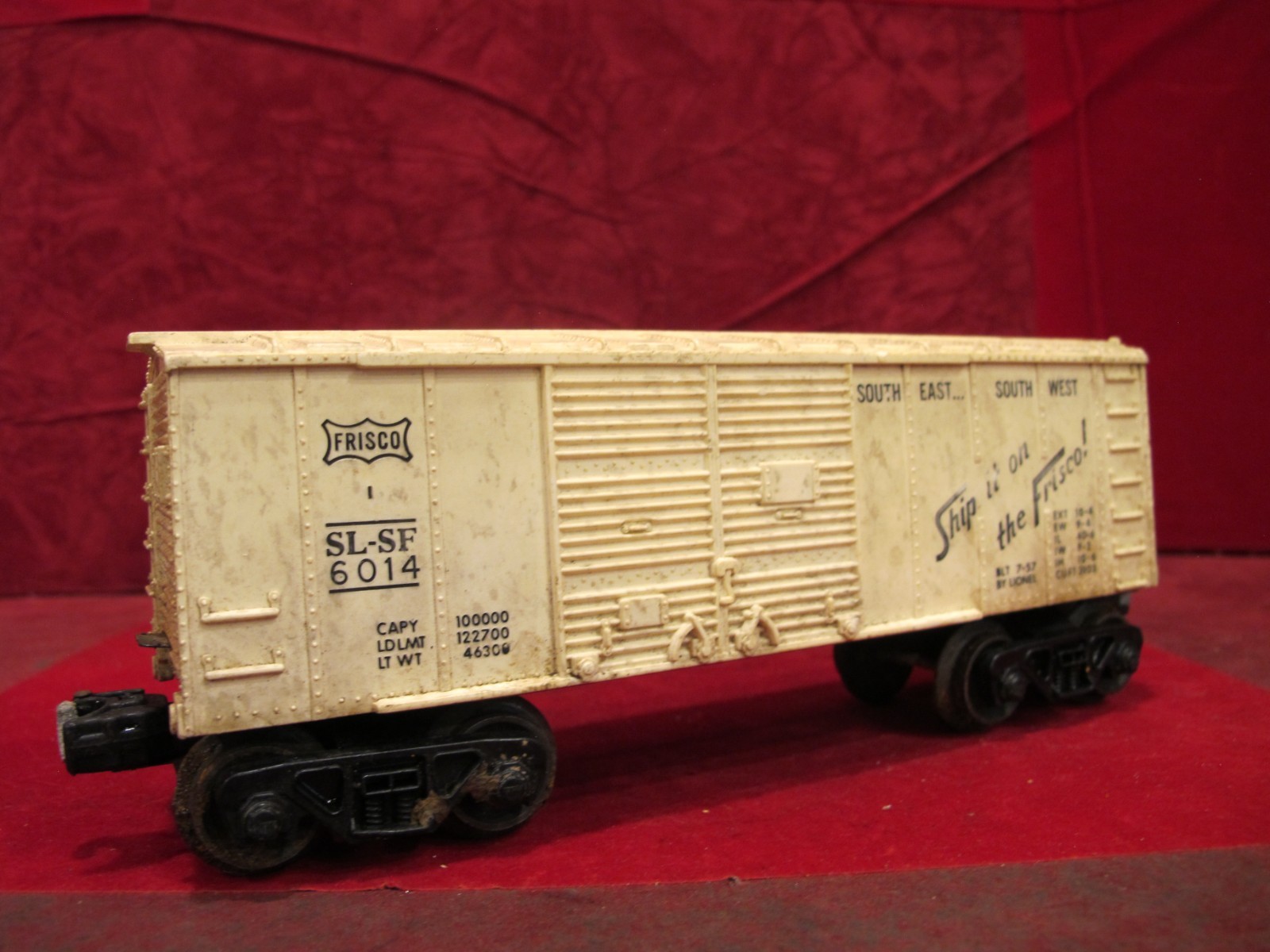 Lionel Ship It On The Frisco #6014 Boxcar.