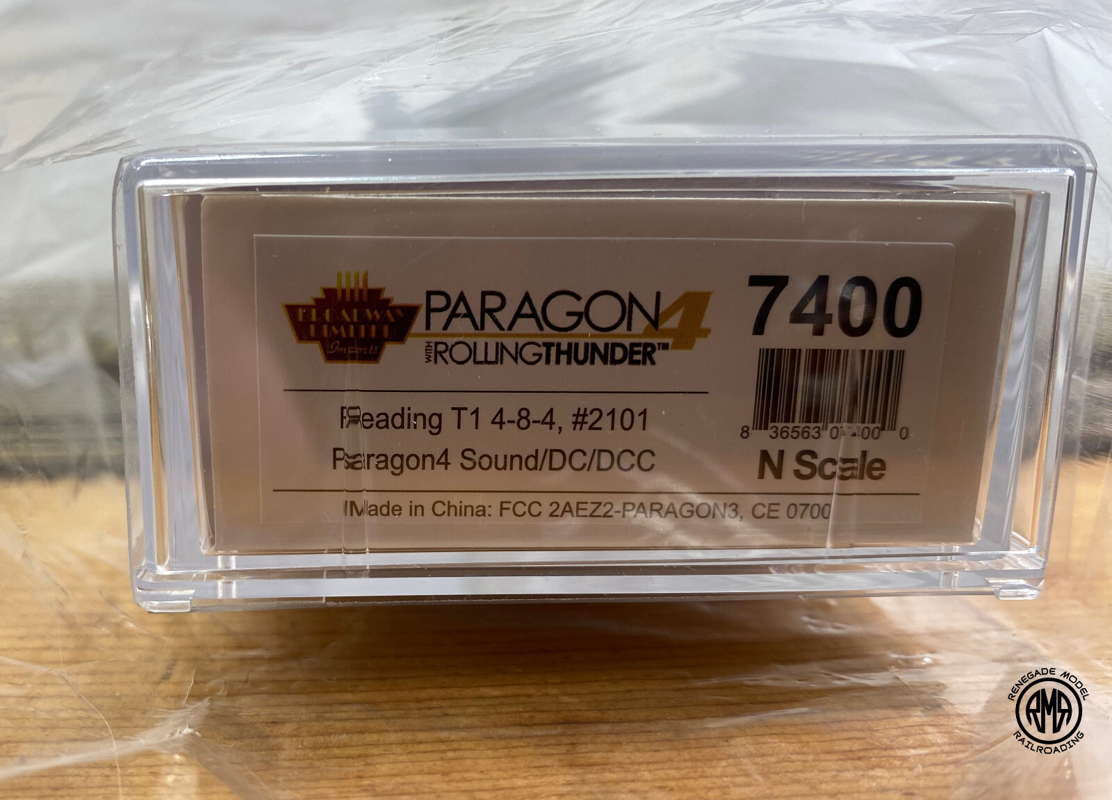Broadway Limited 7400 Reading T1 4-8-4 #2101 Paragon 4 Sound DC DCC Smoke N