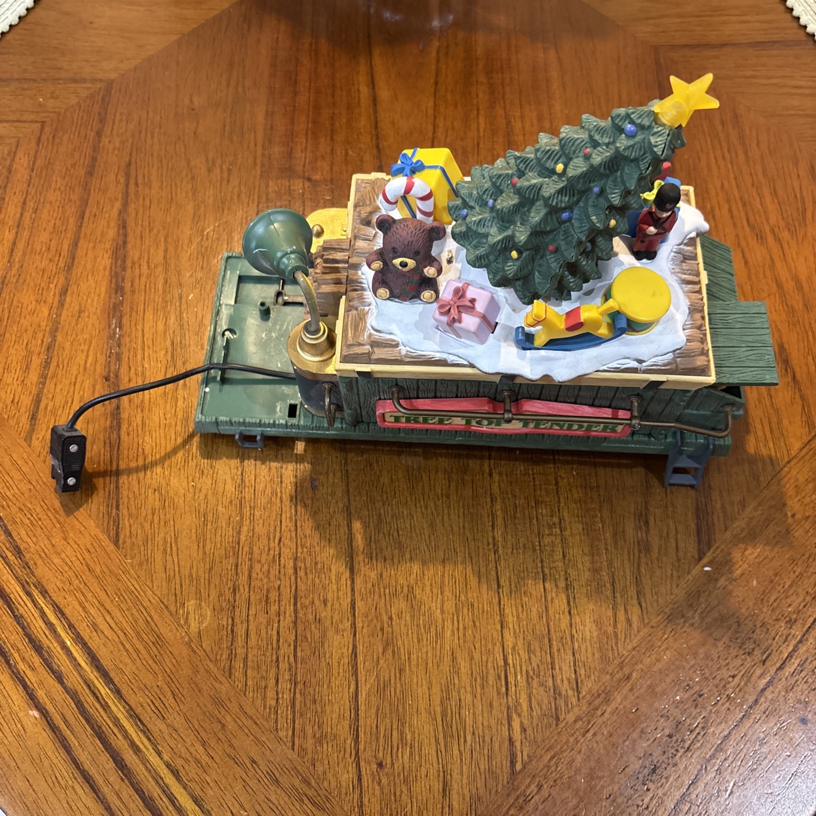 New Bright Holiday Express TREE TOP TENDER Good Motherboard Top only Read!