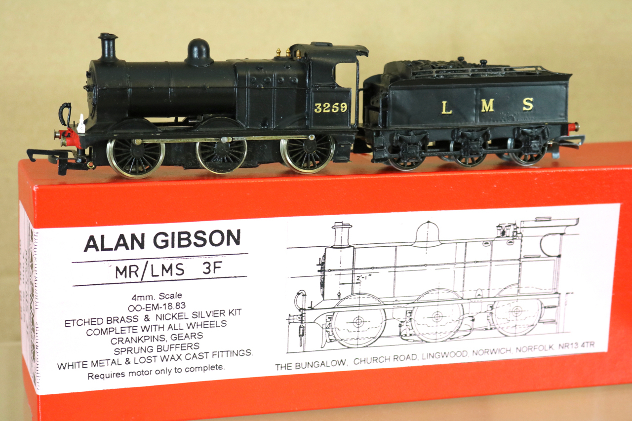 ALAN GIBSON KIT BUILT LNER LMS Ex MR BR 0-6-0 CLASS 3F LOCO 3259 BOXED ng