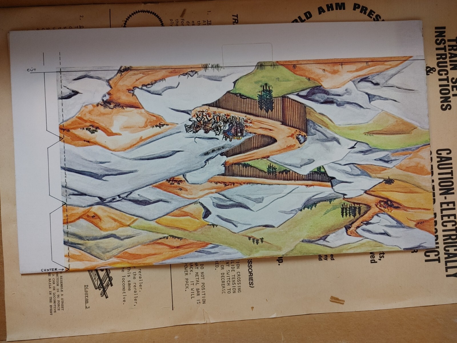 Vintage 1973 AMH Train Set #68711 HO Scale Original Box SEE DESCRIPTION #21259