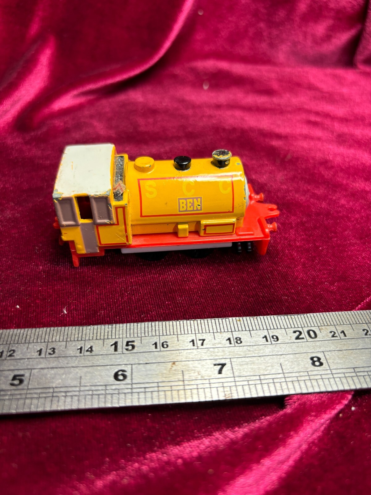 Vintage ERTL Britt Allcroft Ben SCC tank engine train carriage, 1991, diecast